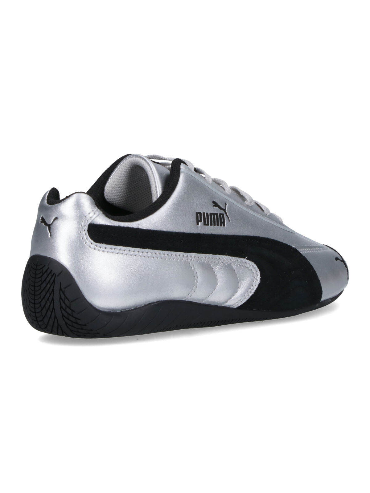Puma Silver Speedcat Metallic Sneakers In Gray