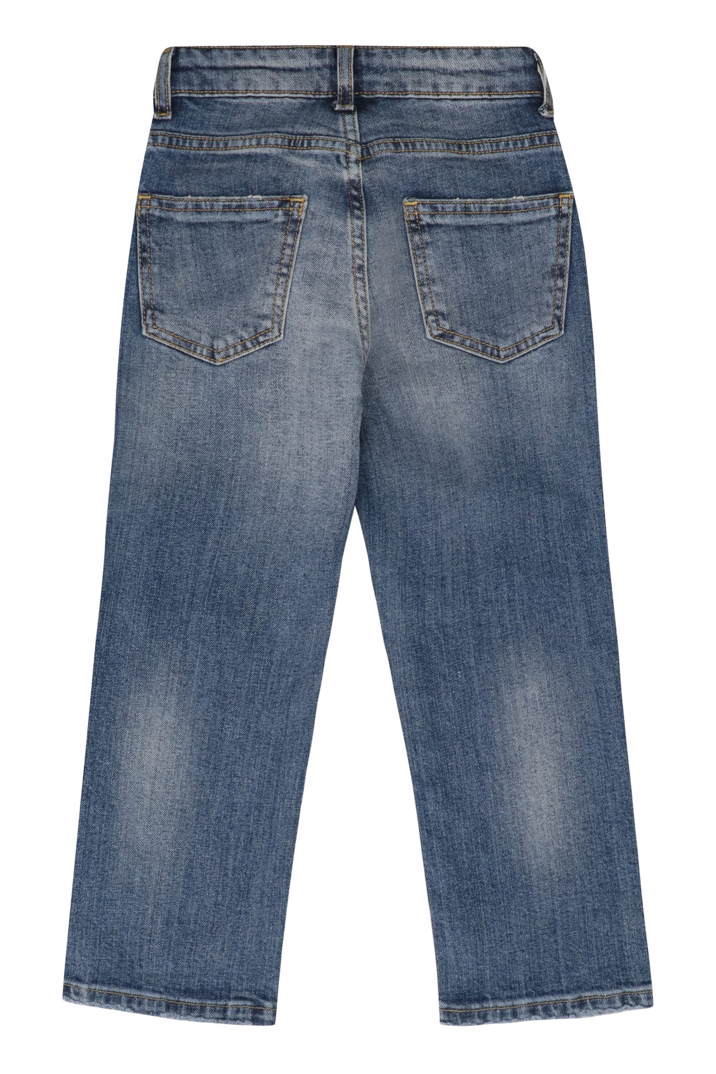 Shop Golden Goose Stretch Cotton Jeans In Denim