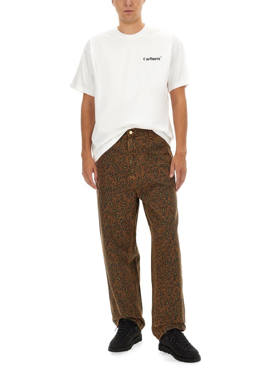 Shop Carhartt Cotton Pants In Multicolour