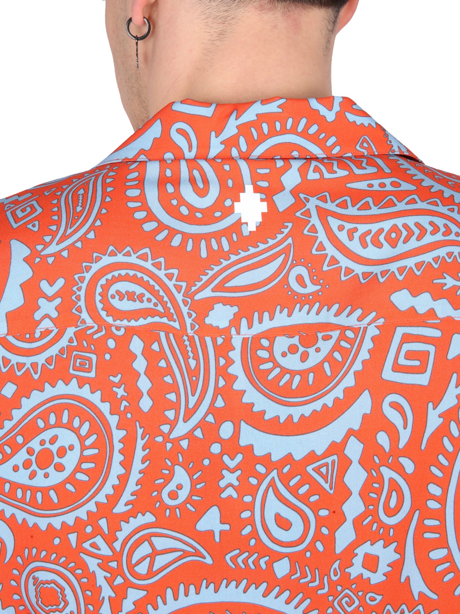 Marcelo Burlon County Of Milan Marcelo Burlon Paisley Hawaii Shirt In Rosso