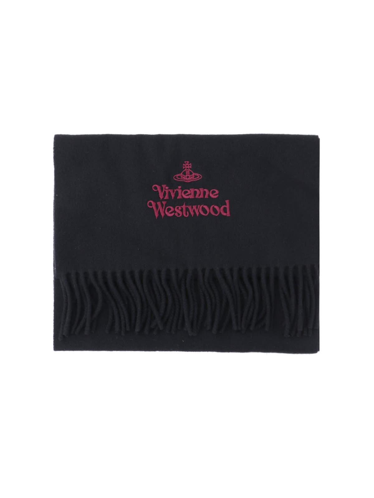 Vivienne Westwood Logo Scarf In Black