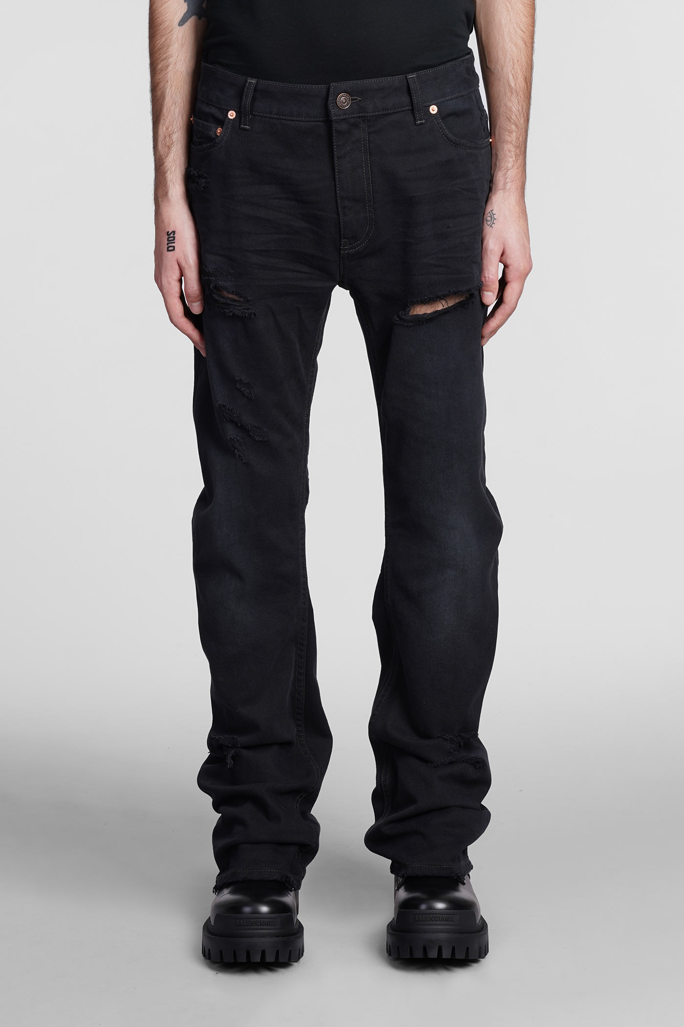 Balenciaga Jeans In Black Denim