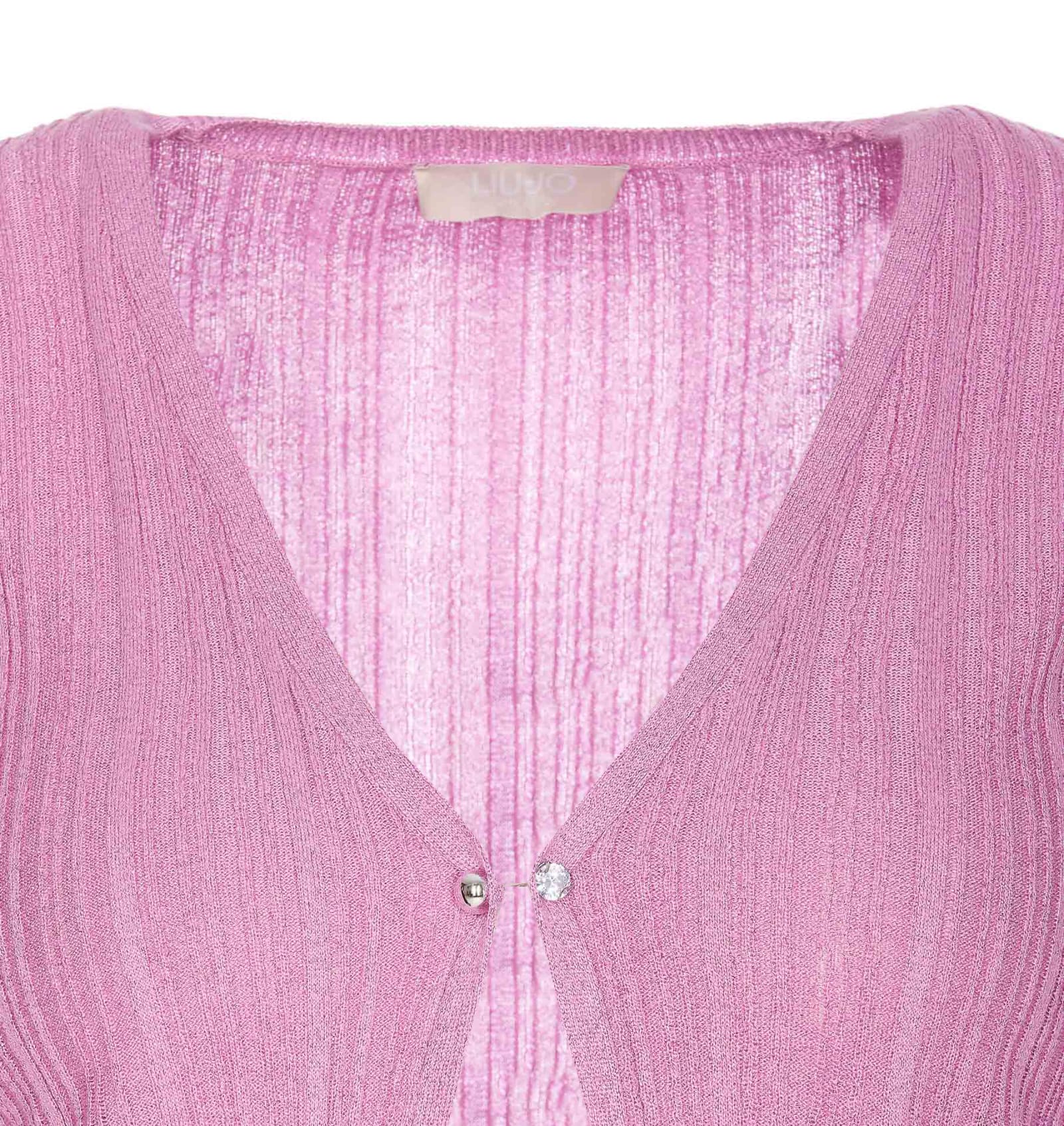 Shop Liu •jo Long Sleeves Top In Pink