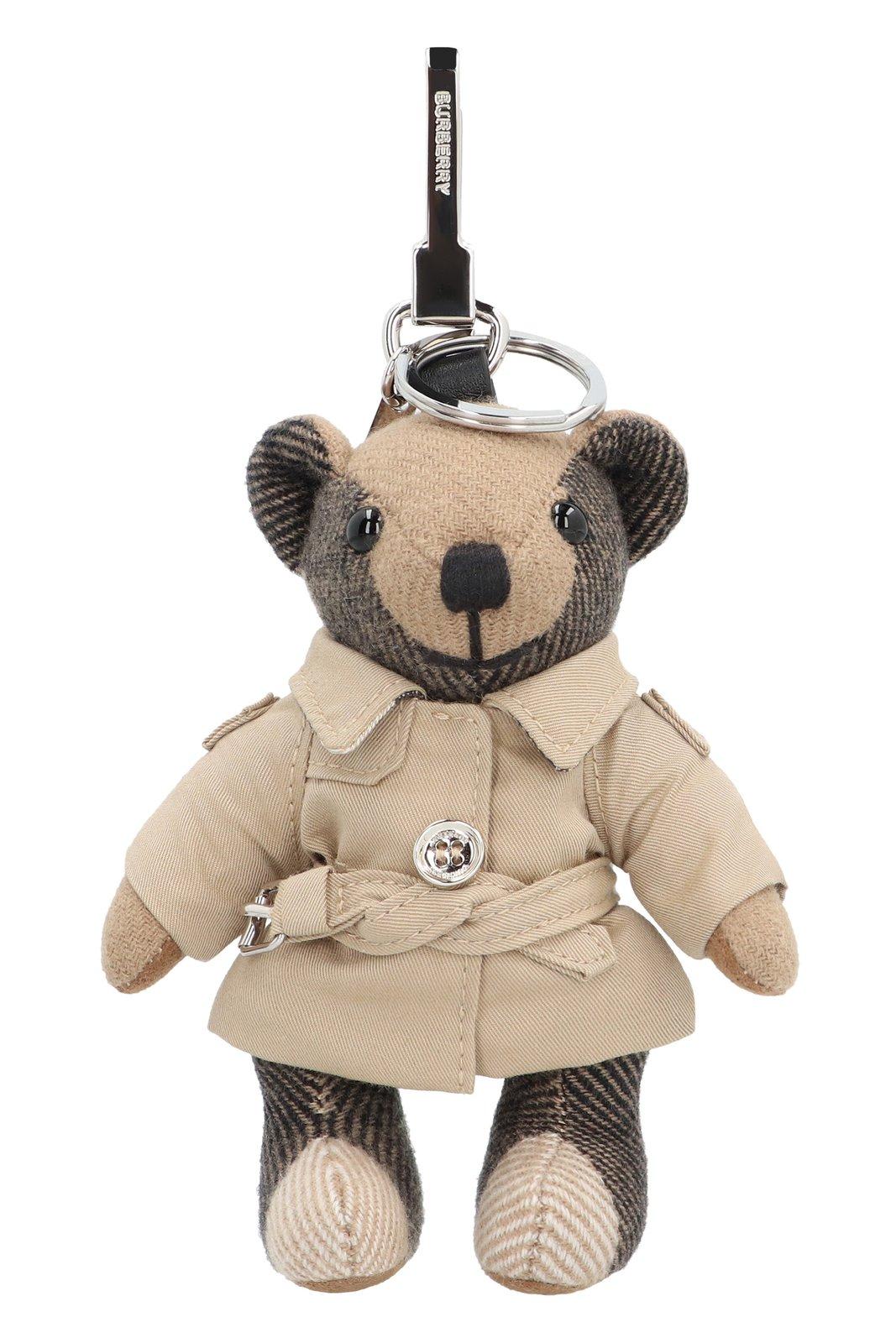 Shop Burberry Bear Charm Keychain In A7026