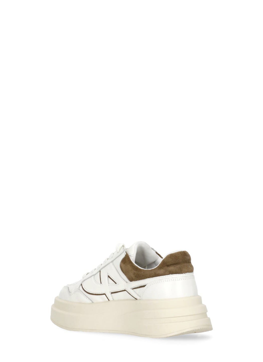 Ash Breathable Round Toe Low Sneakers In White