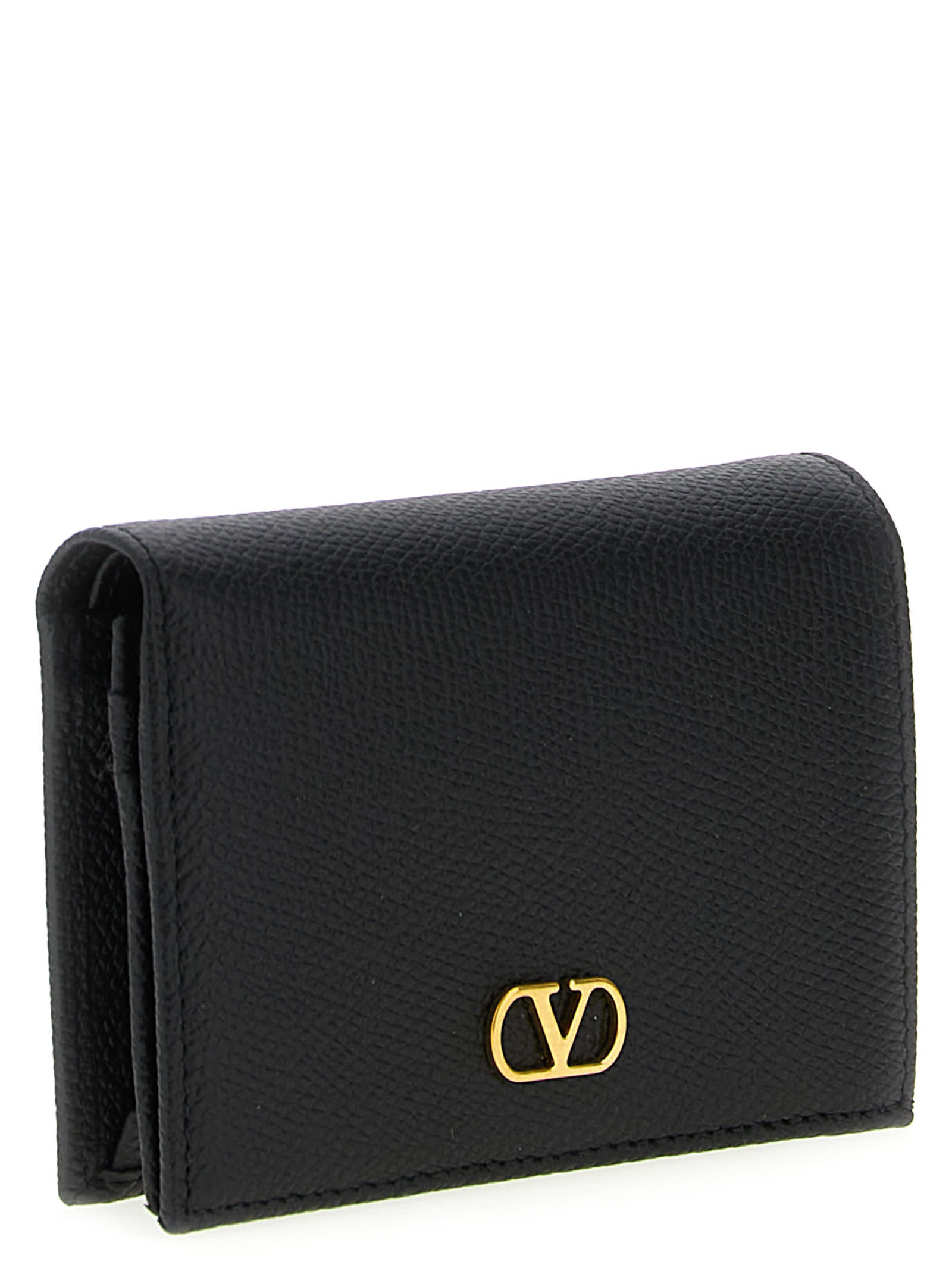 Valentino Garavani Vlogo Signature Wallet Wallets And Card Holders Black In Black