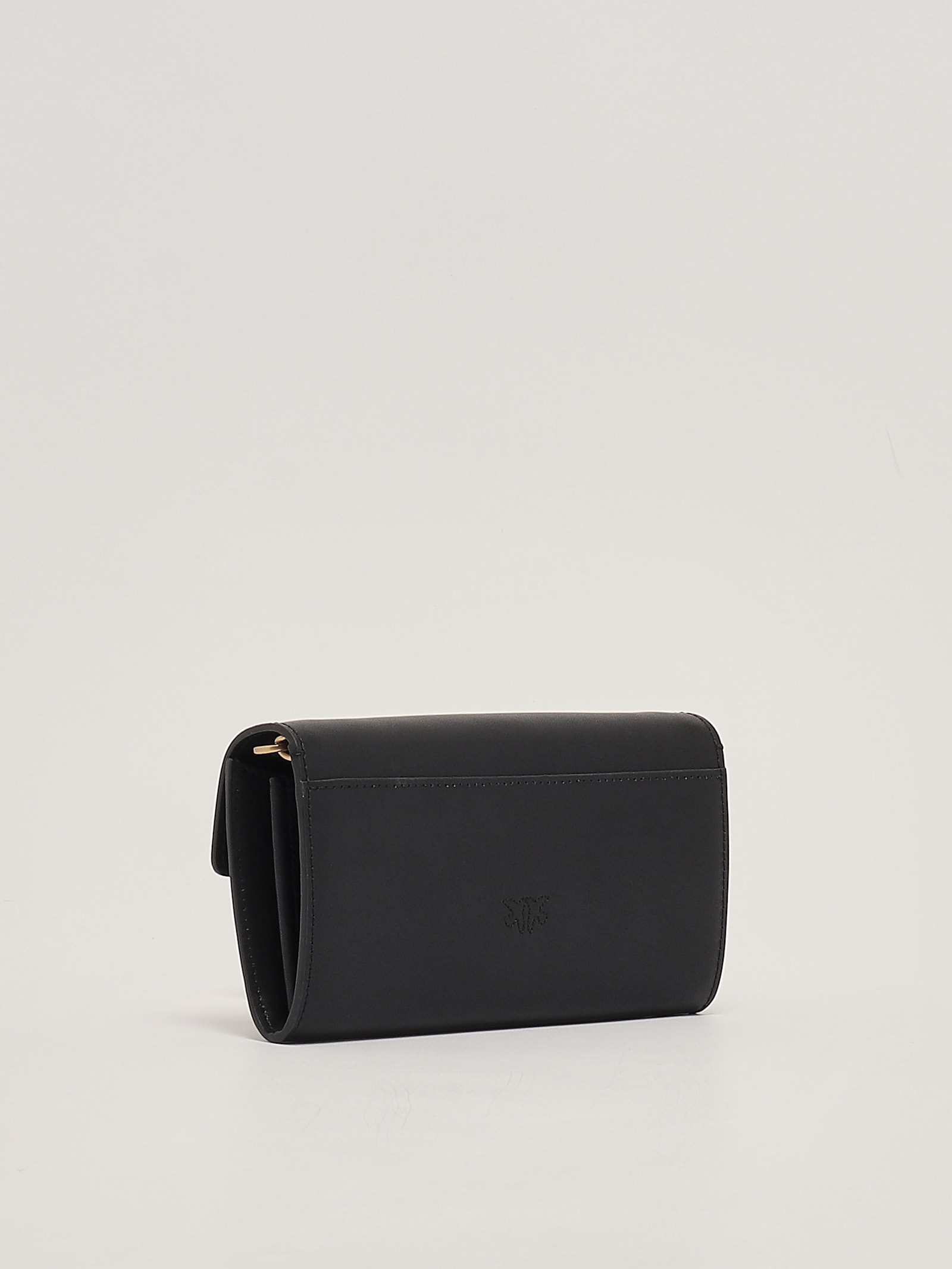 Shop Pinko Love One Wallet C Shoulder Bag In Nero