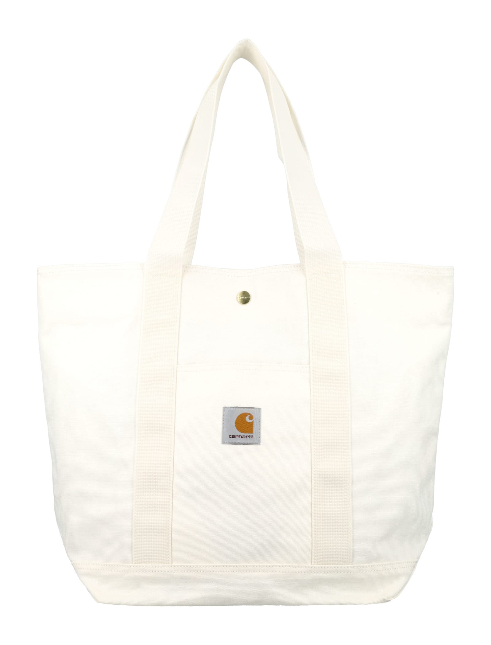 Carhartt Canvas Tote Bag In Wax Rinsed