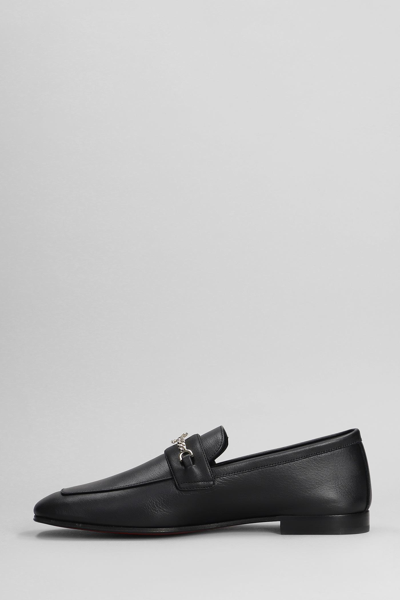 Shop Christian Louboutin Mj Loafers In Black Leather