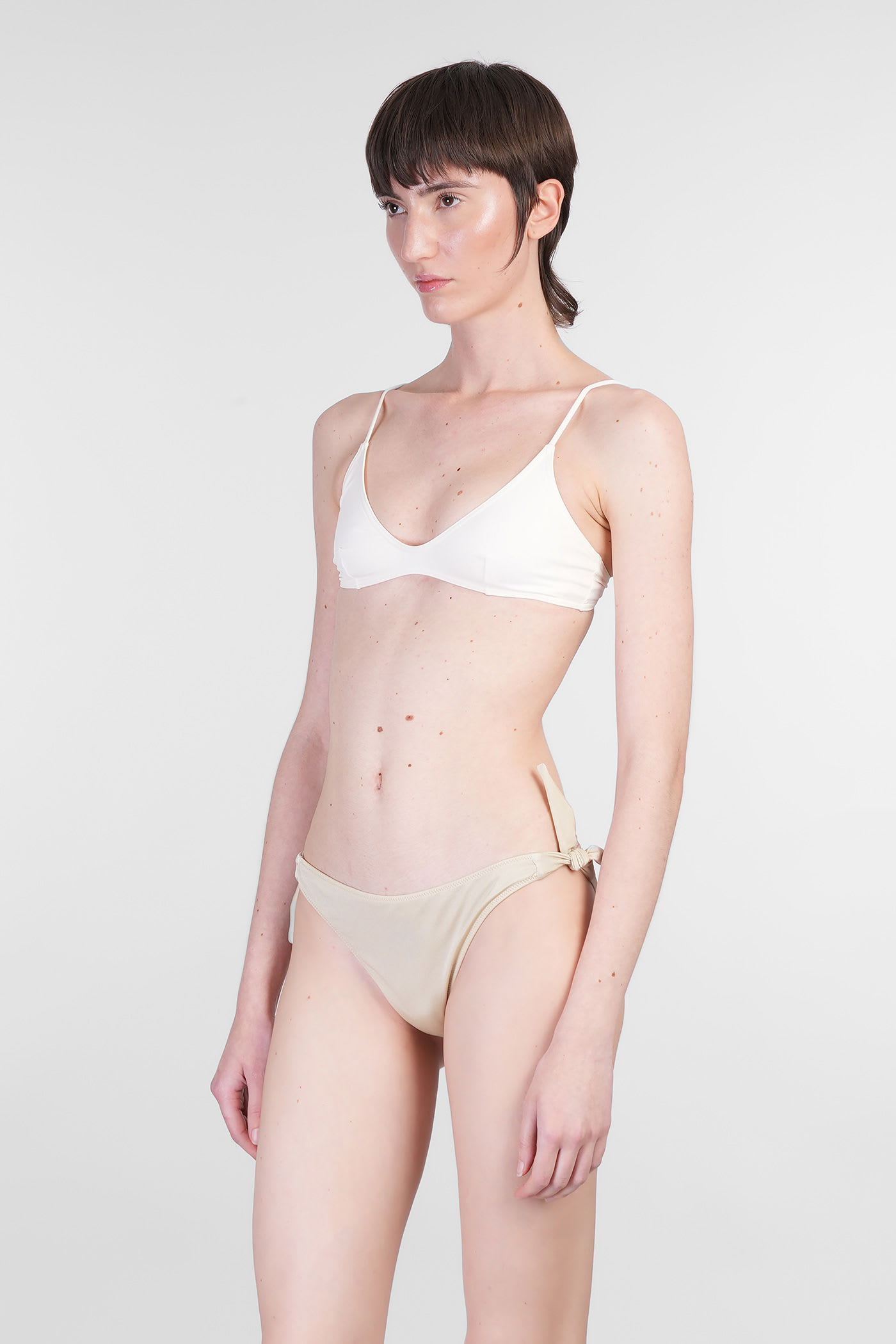 Mc2 Saint Barth Paloma Beachwear In White Polyamide In White