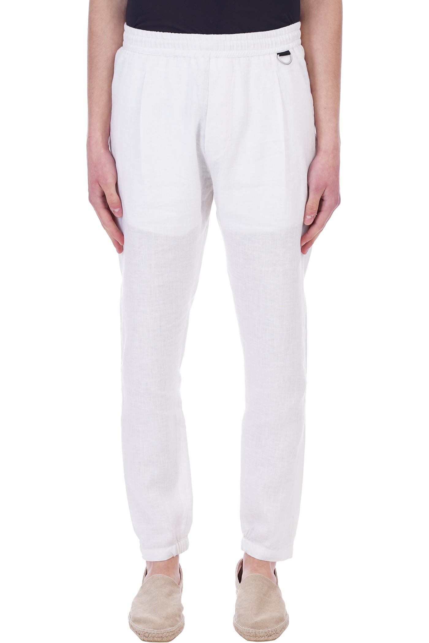 Low Brand Pants In White Linen