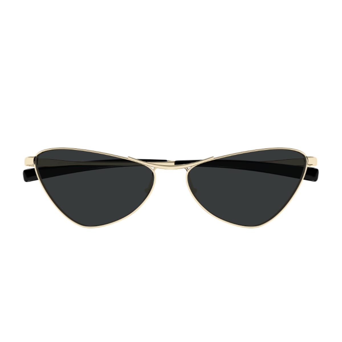 Saint Laurent Sl 830 Linea Sl Logo 002 Gold Black Sunglasses In Gold