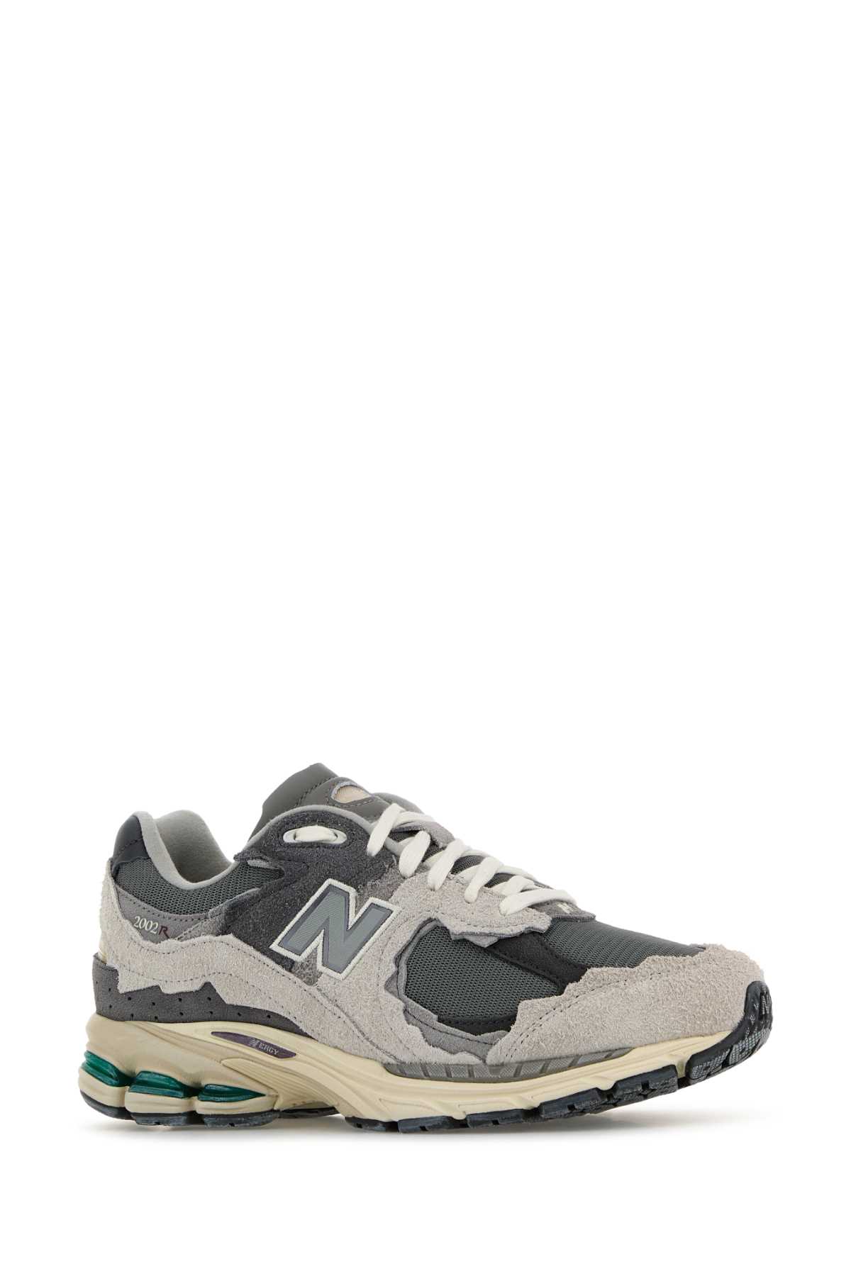 New Balance Multicolor Suede And Mesh 2002r Sneakers In Gray