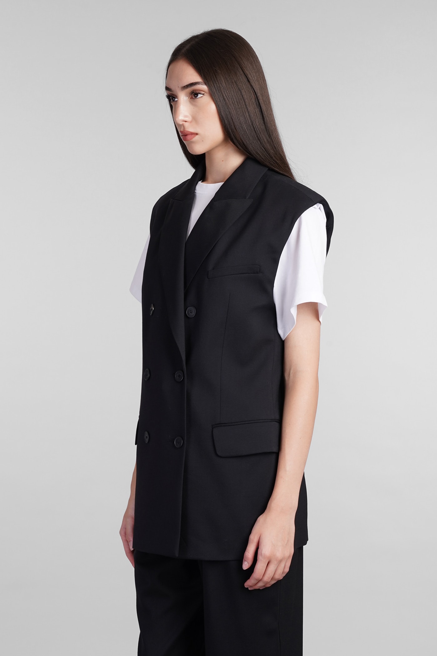 Shop Iro Anilah Blazer In Black Viscose