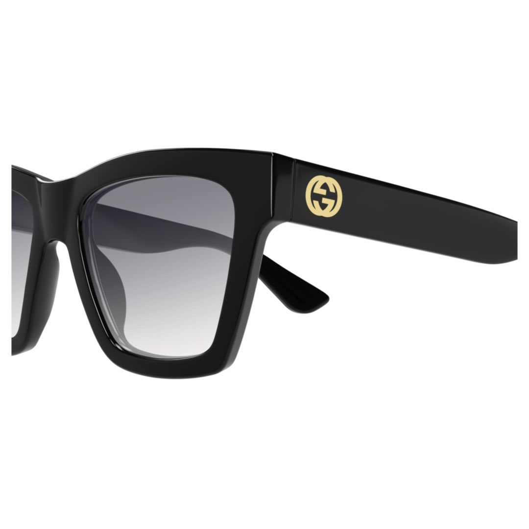 Gucci Gg1714s-001 Black-black-grey In Black