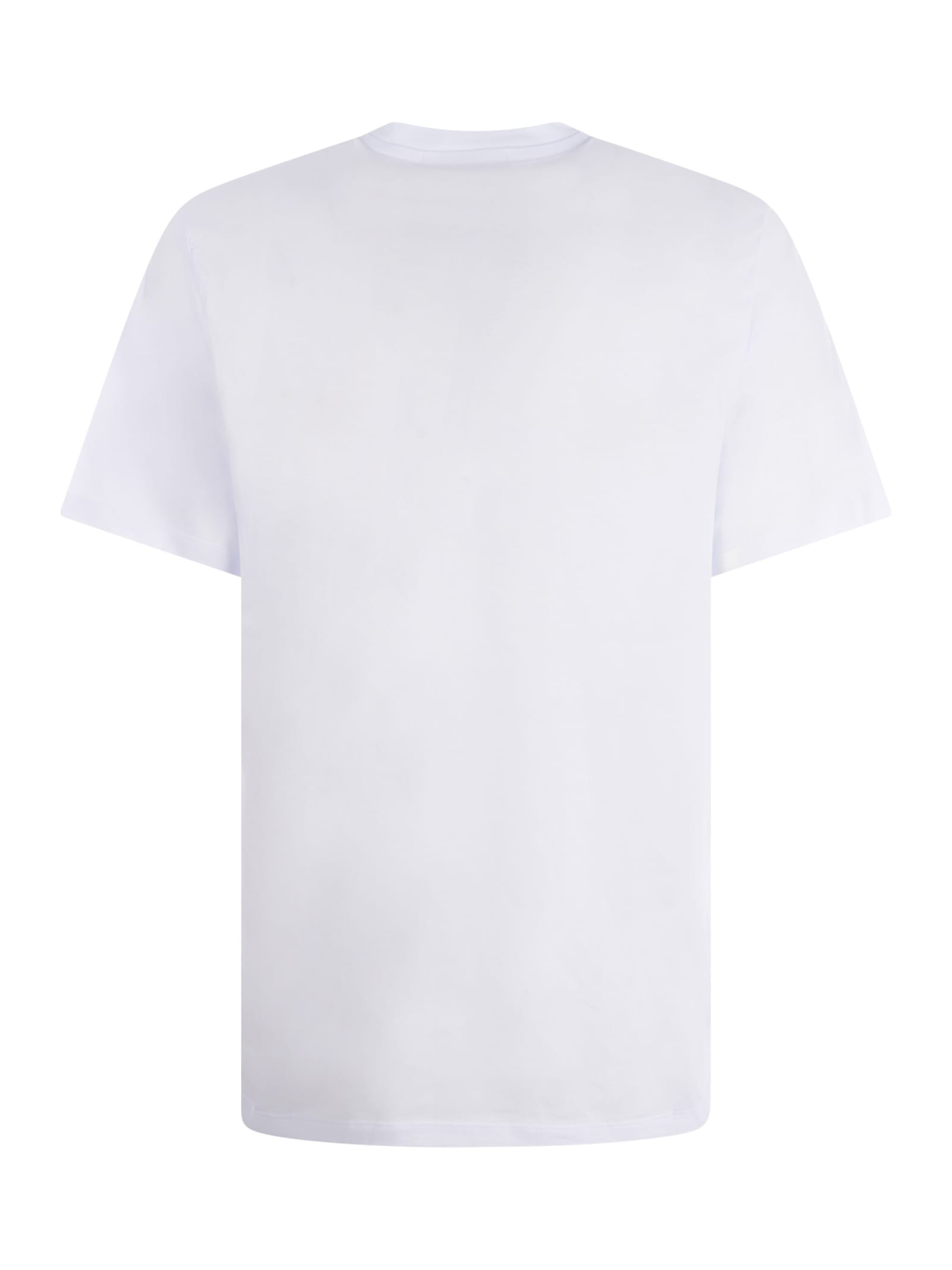 Shop Msgm T-shirt  Made Of Cotton In Bianco