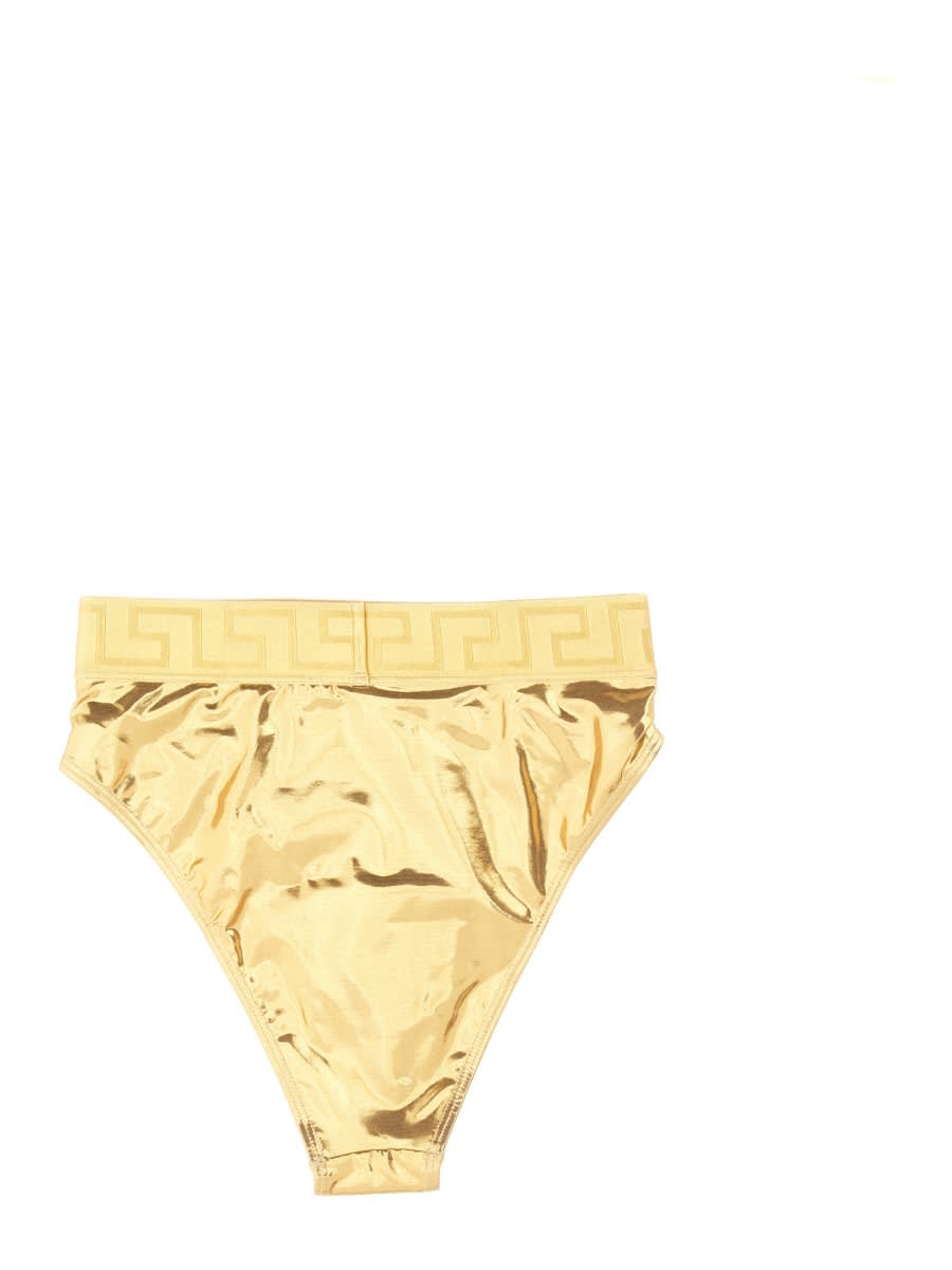 Versace Bikini Briefs In Gold