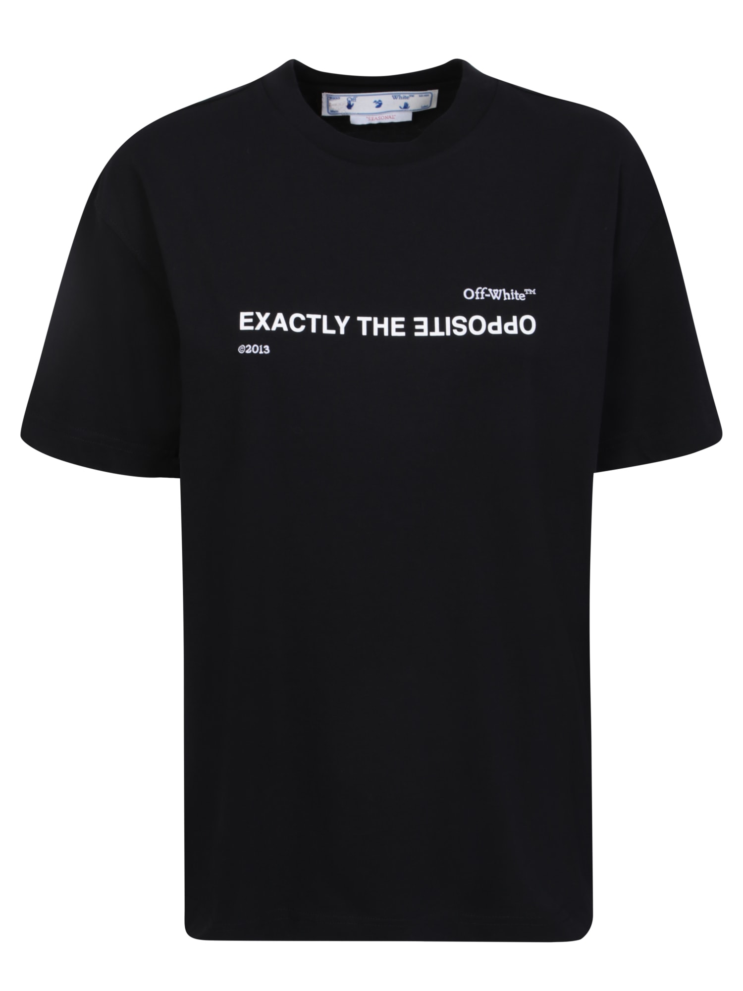 Shop Off-white Exactly The Opposite Black T-shirt