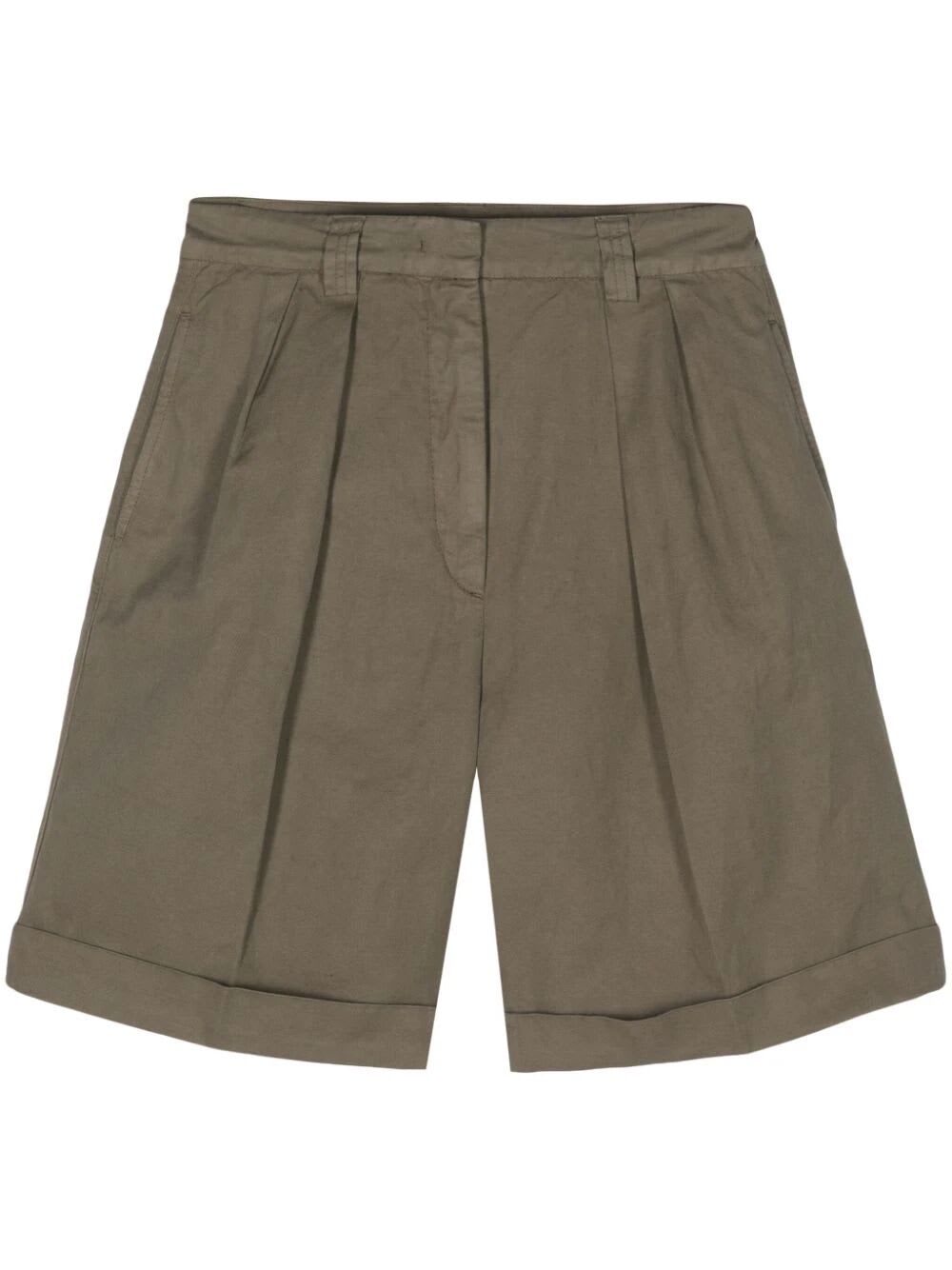 Shop Aspesi Mod 0210 Shorts In Military