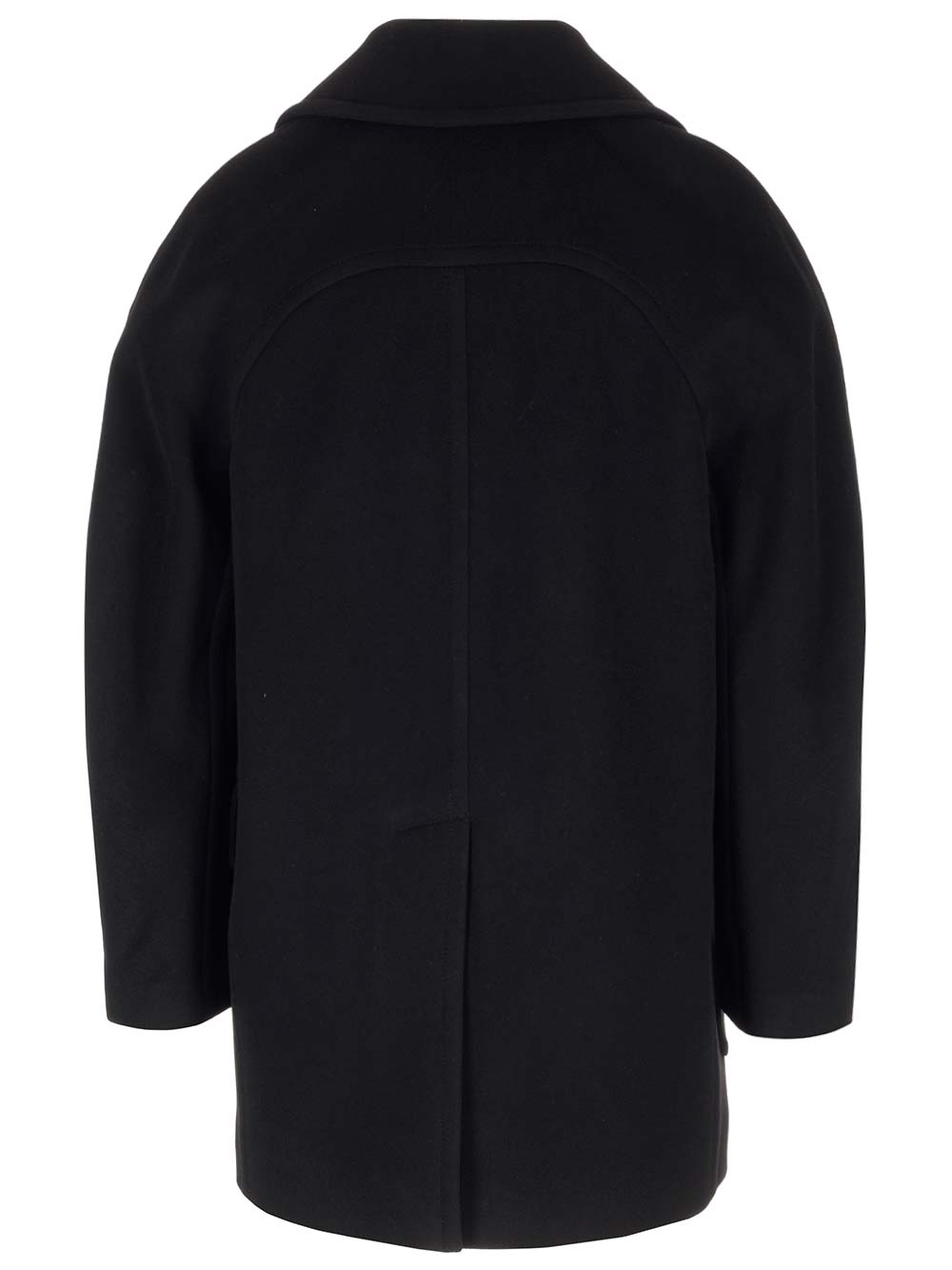 Alexander Mcqueen Wool And Cashmere Coat In Black