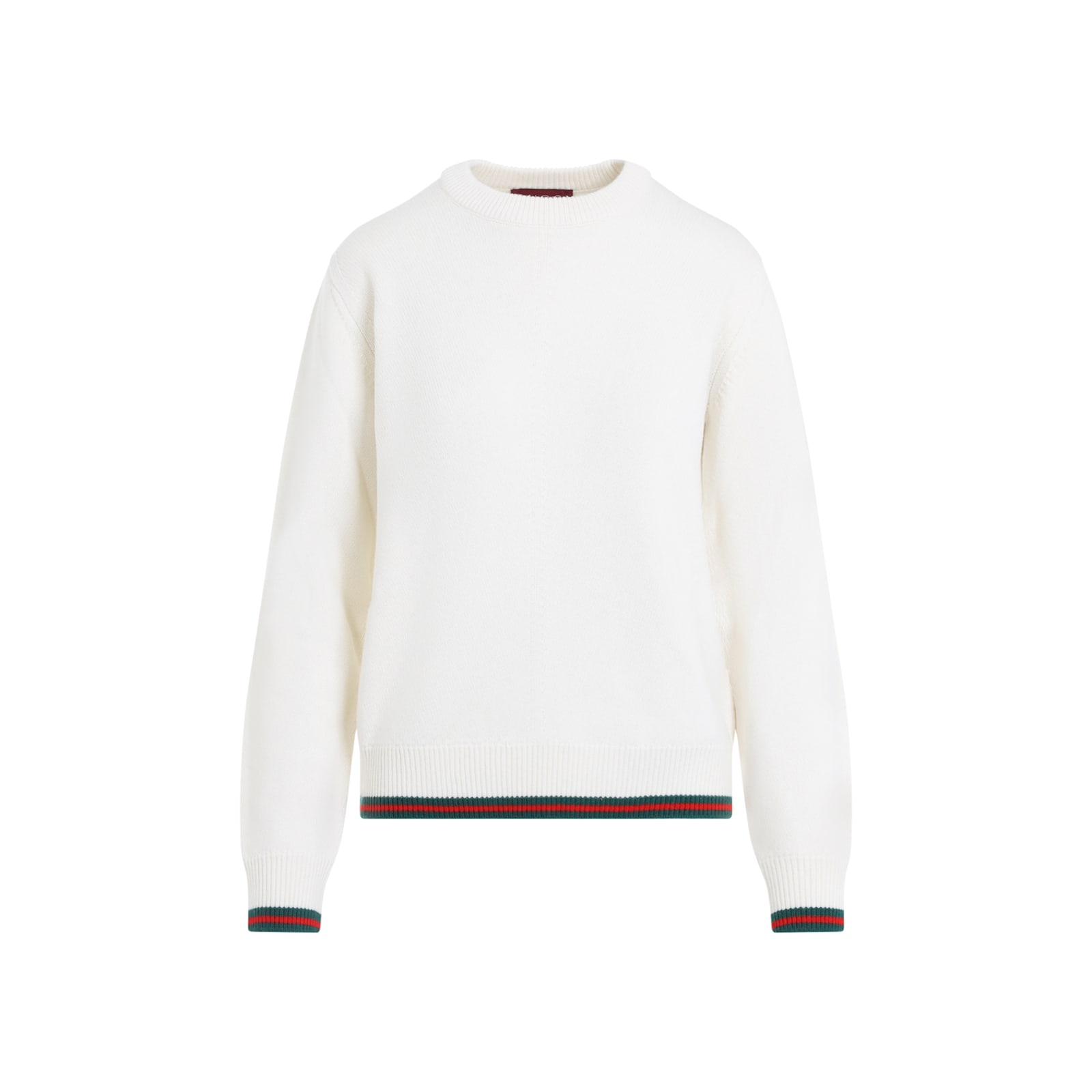 Gucci Women Ivory Wool Blend Sweater In Ivory