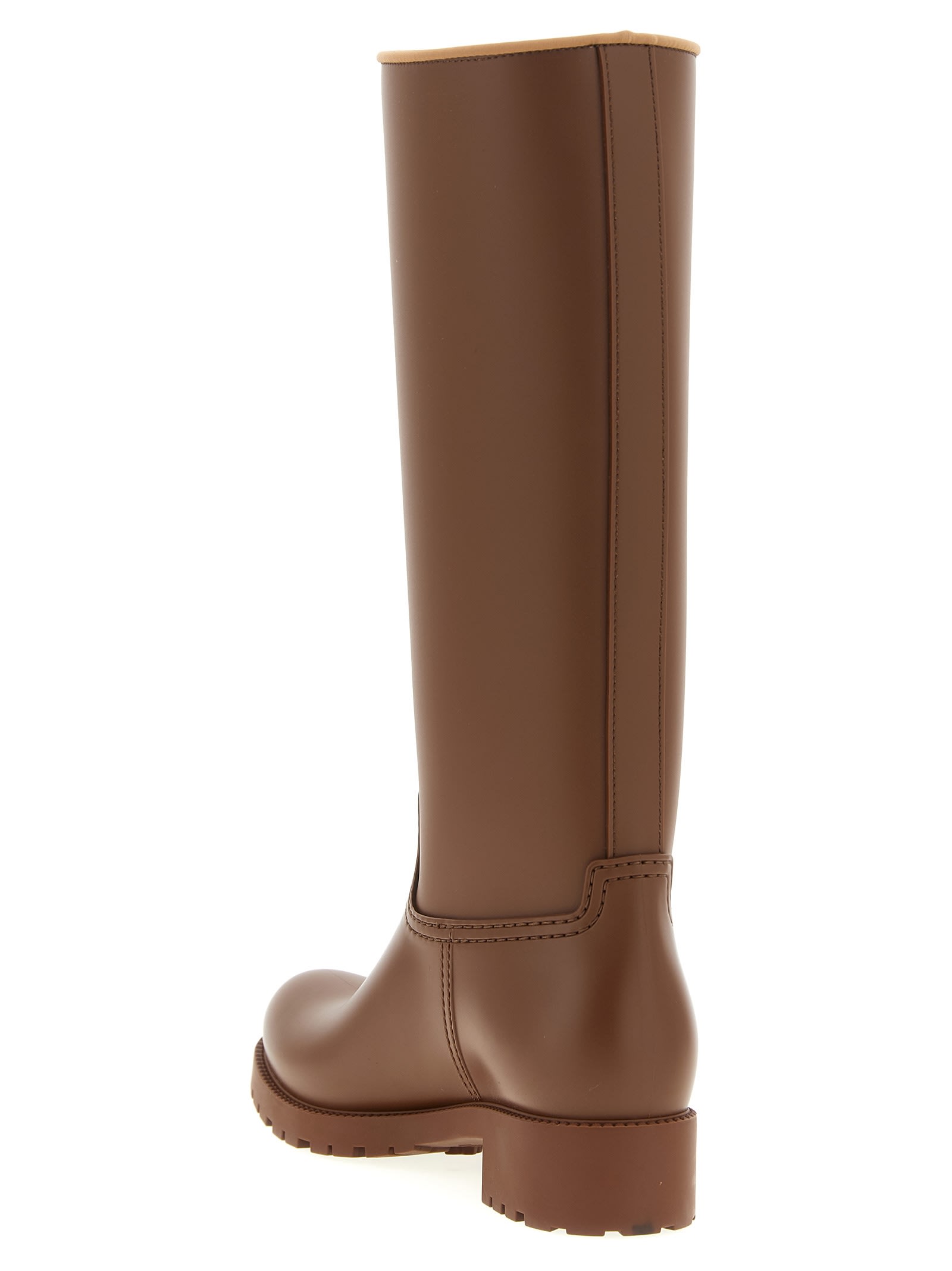 Max Mara Rain Boots In Brown