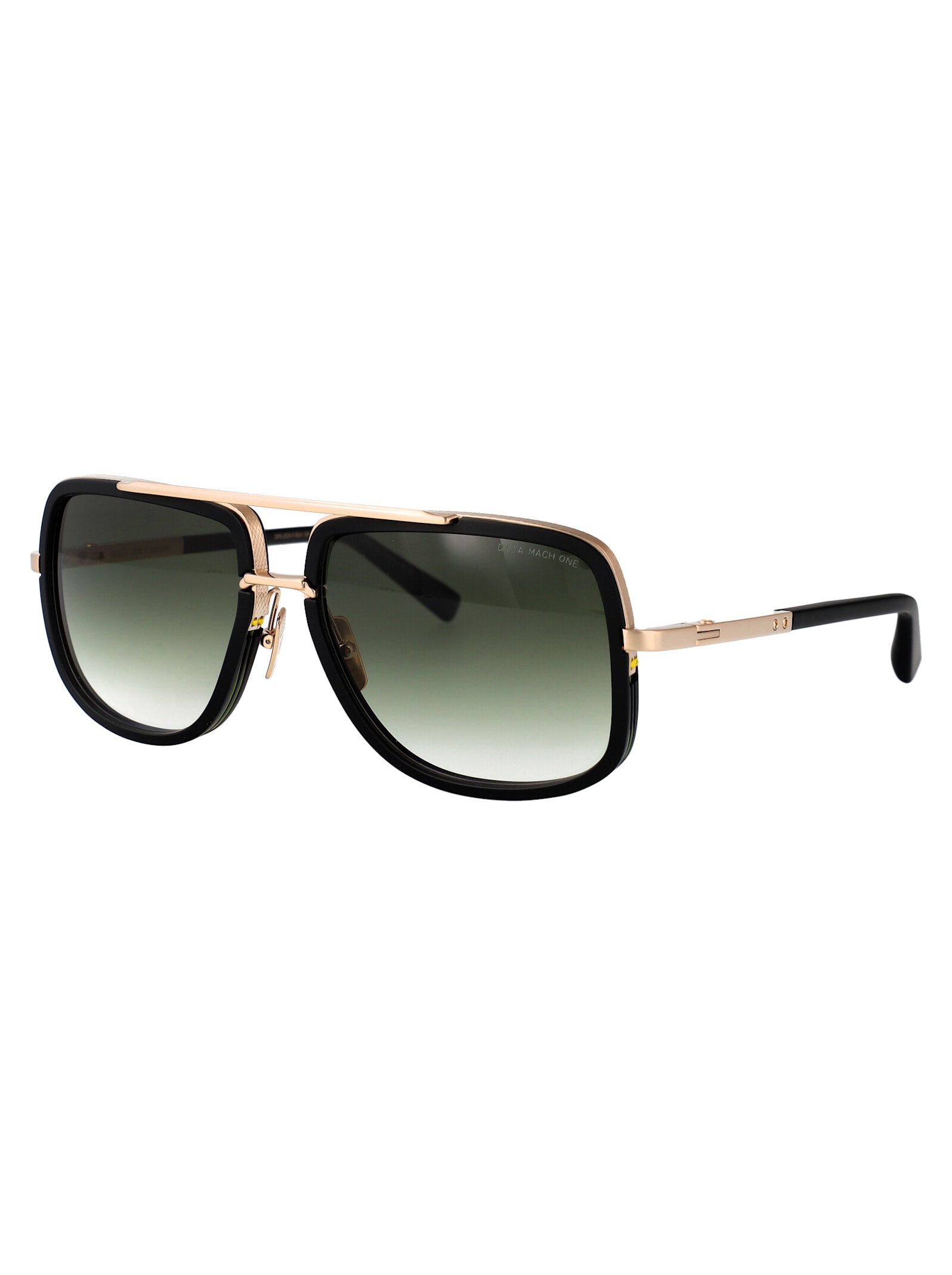 Dita Mach-one Sunglasses In Matte Black-antique 12k Gold W G-15 To Clear - Ar