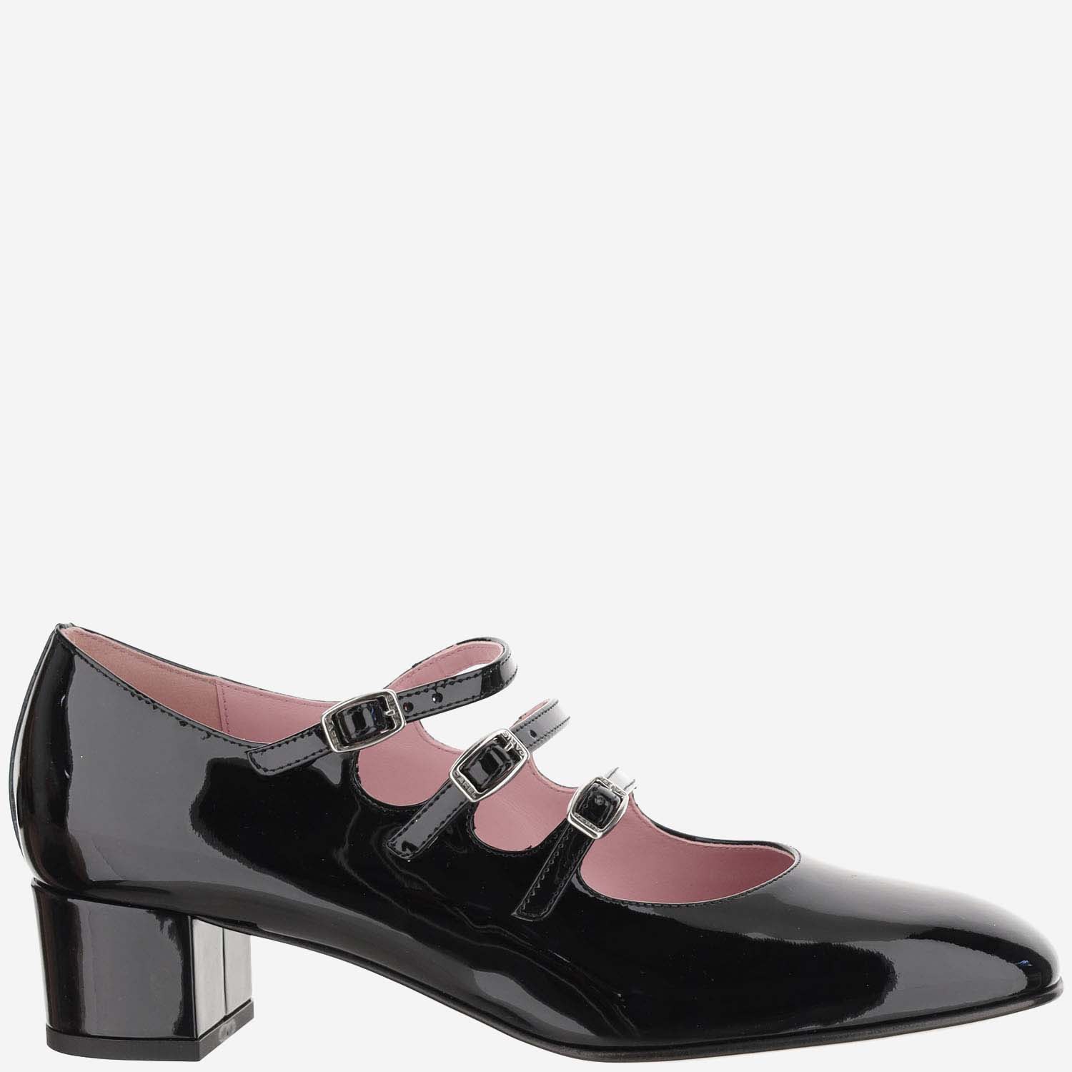 Shop Carel Patent Leather Ballet Flats In Black