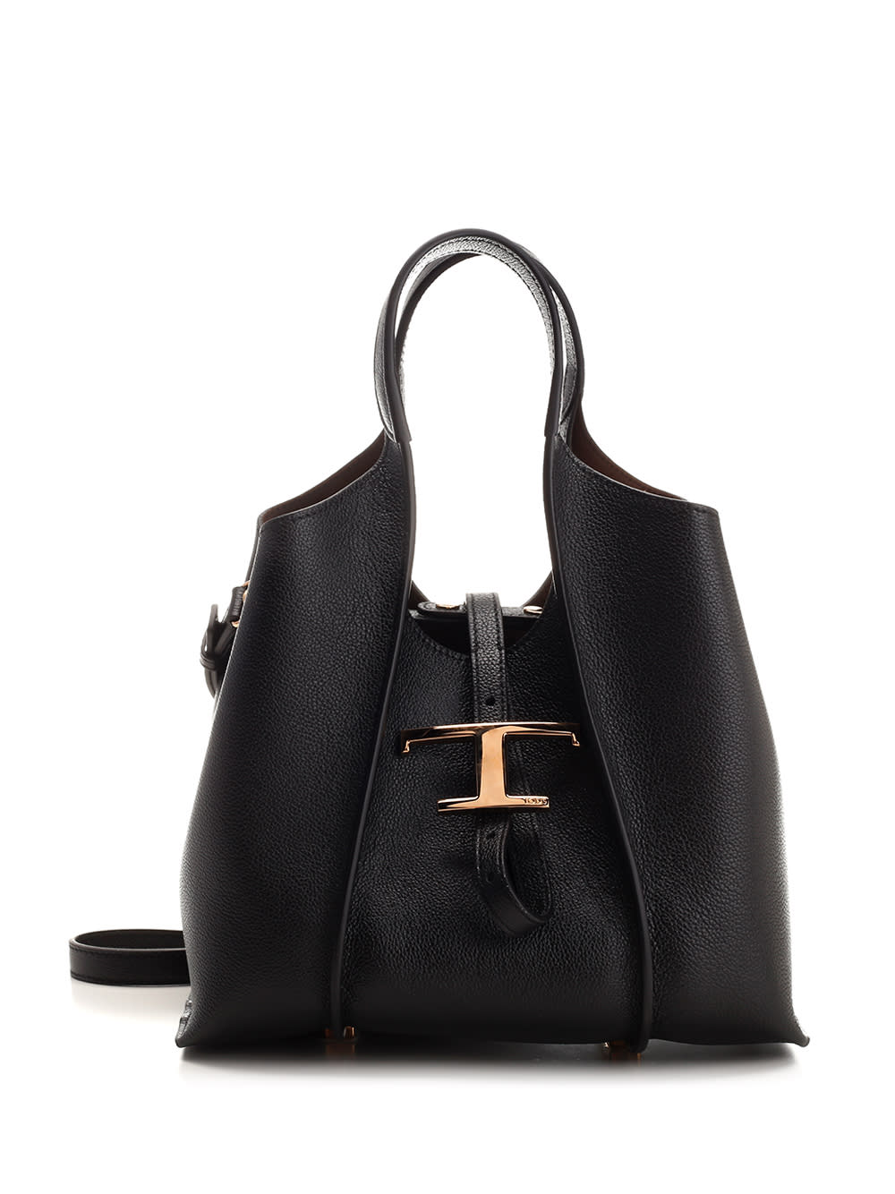 Shop Tod's T Timeless Shopping Bag In Nero