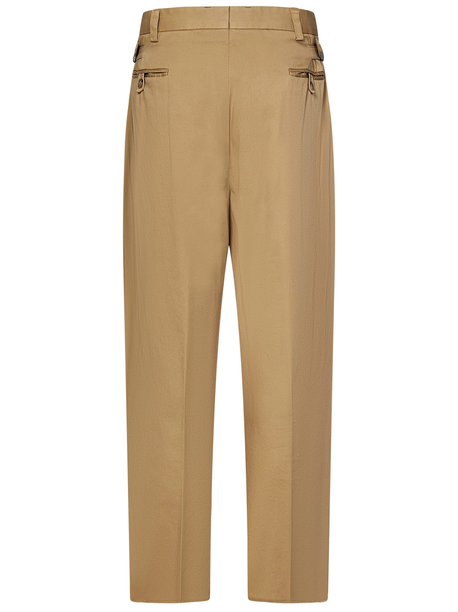 Shop Ralph Lauren Trousers In Beige