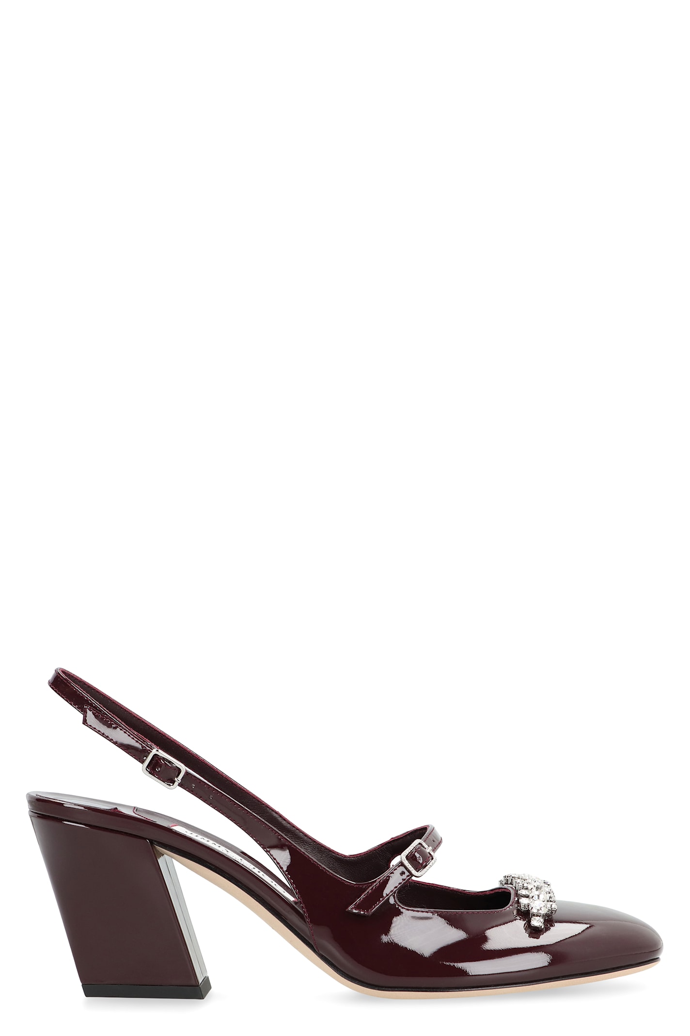 Jimmy Choo Belinda Patent Leather Slingback Pumps In Burgundy