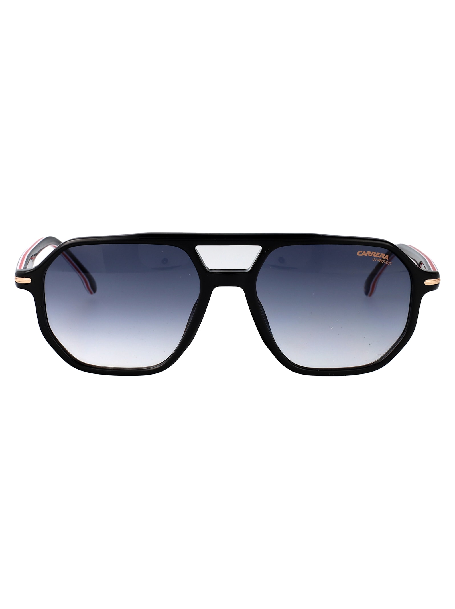 Carrera Black Gold Acetate Sunglasses In Black