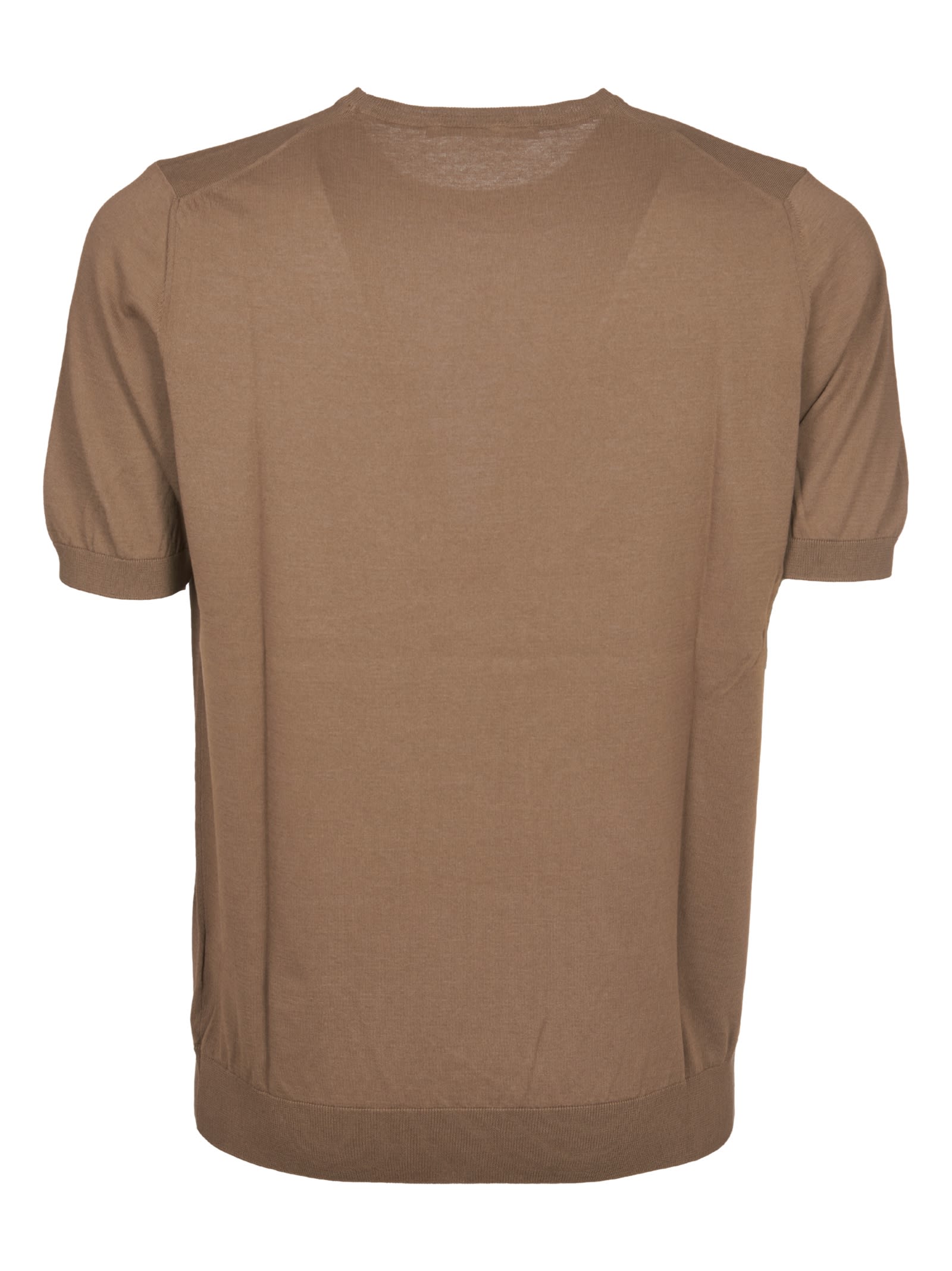 Shop Tagliatore T-shirt In Brown