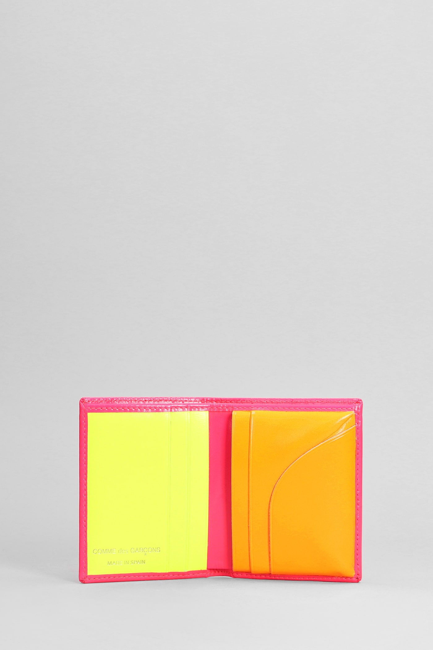 COMME DES GARÇONS WALLET IN ROSE-PINK LEATHER