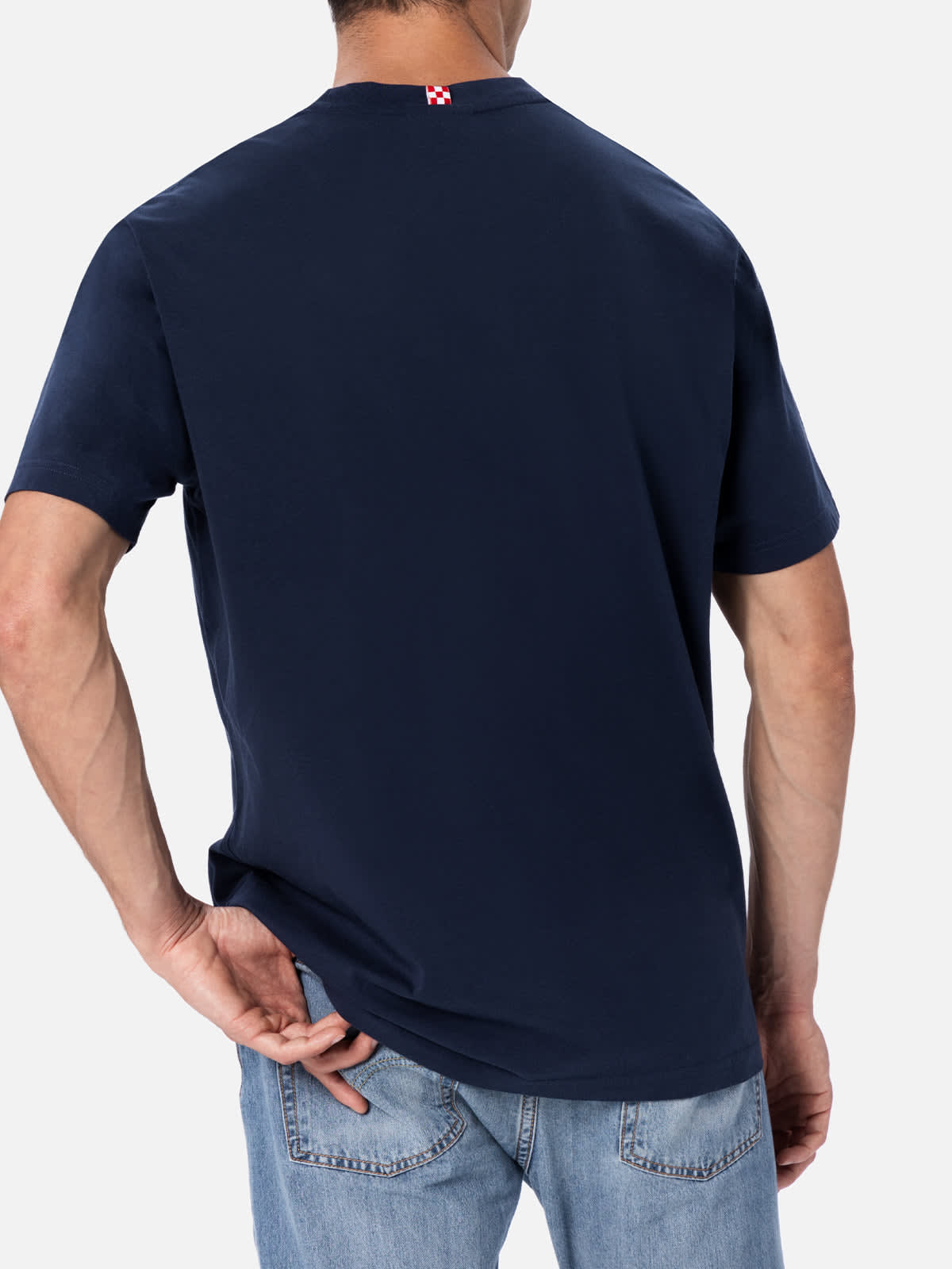 MC2 SAINT BARTH MAN T-SHIRT WITH VESPA PLACED PRINT AND EMBROIDERY VESPA SPECIAL EDITION