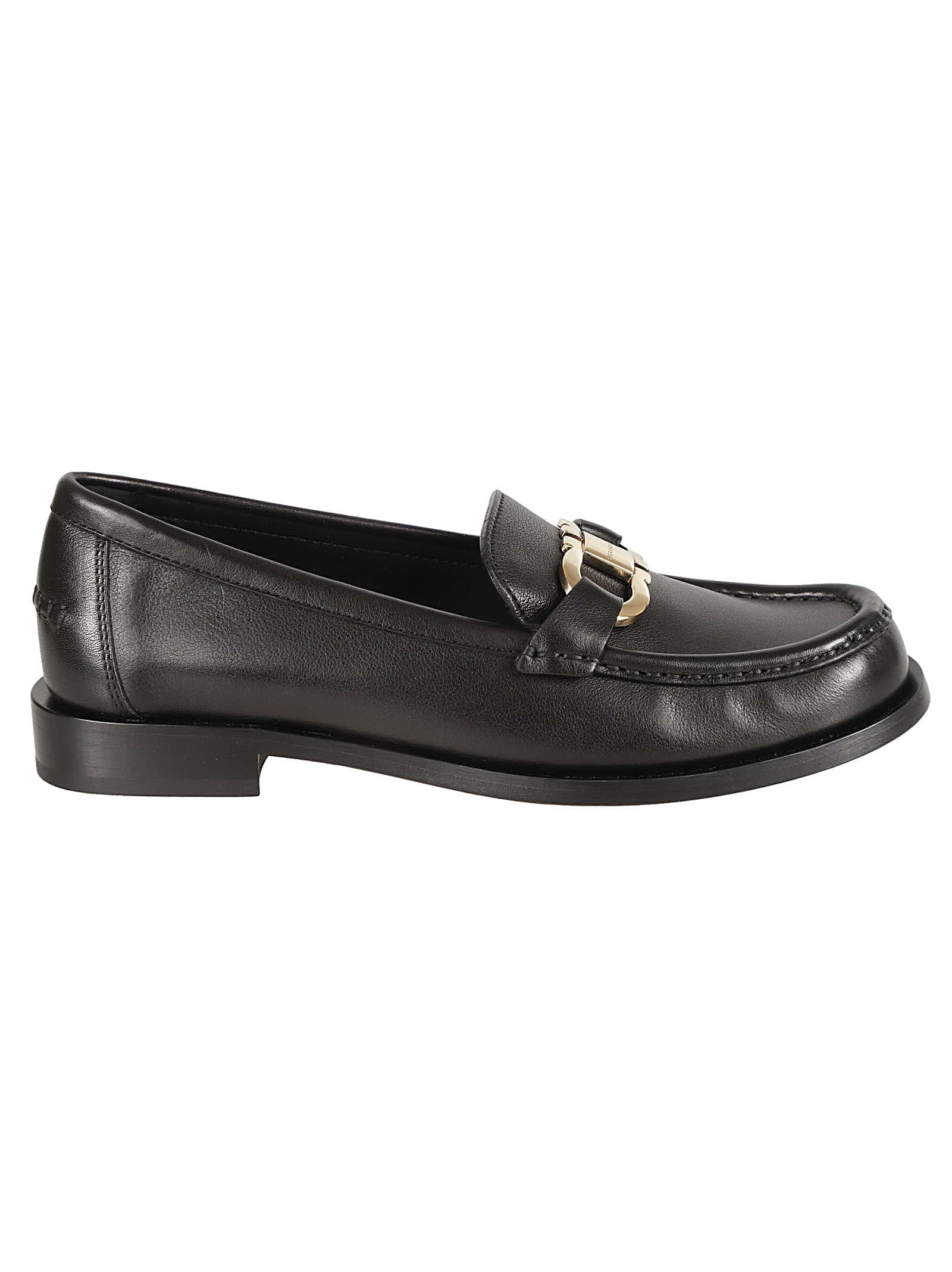 Shop Ferragamo Maryan Loafers In Black