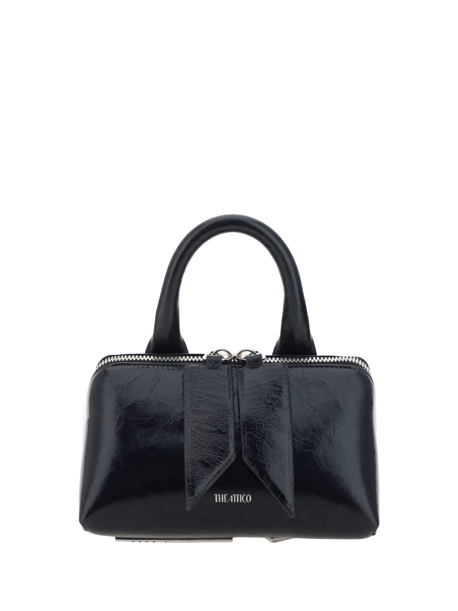 Shop Attico Friday Mini Handbag In Black