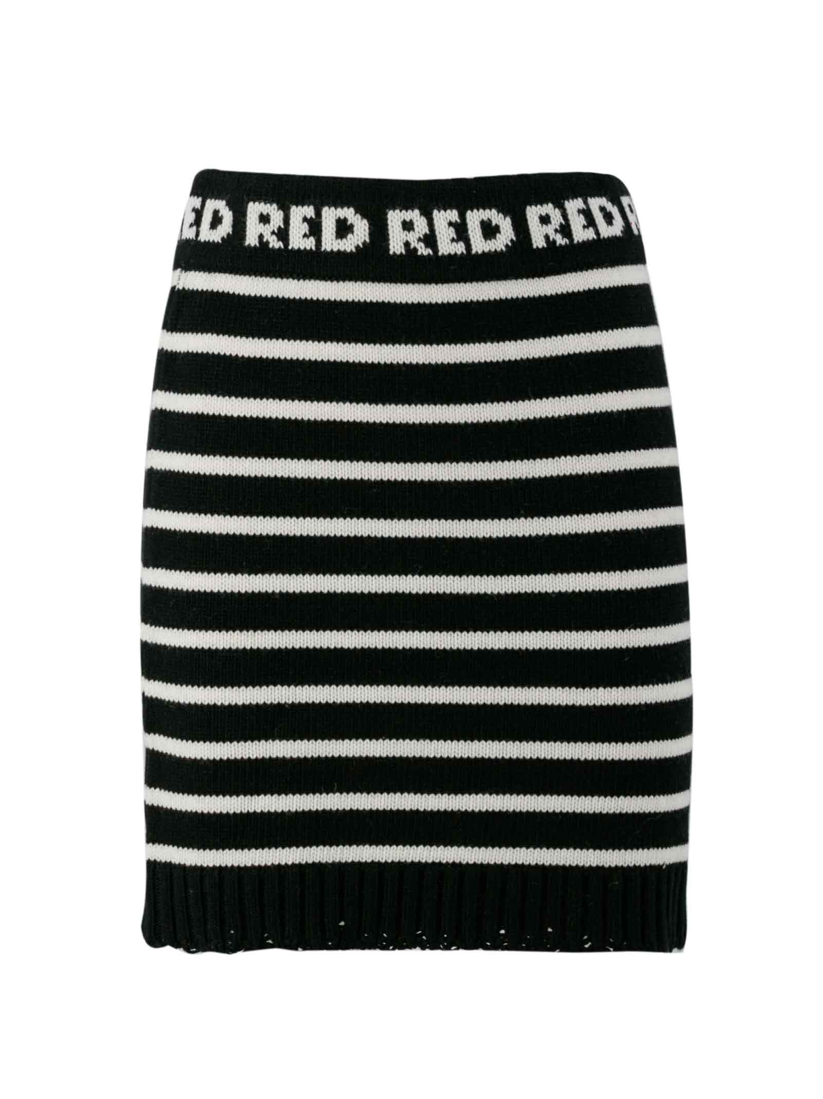 RED Valentino Wool-cashmere Blend Skirt