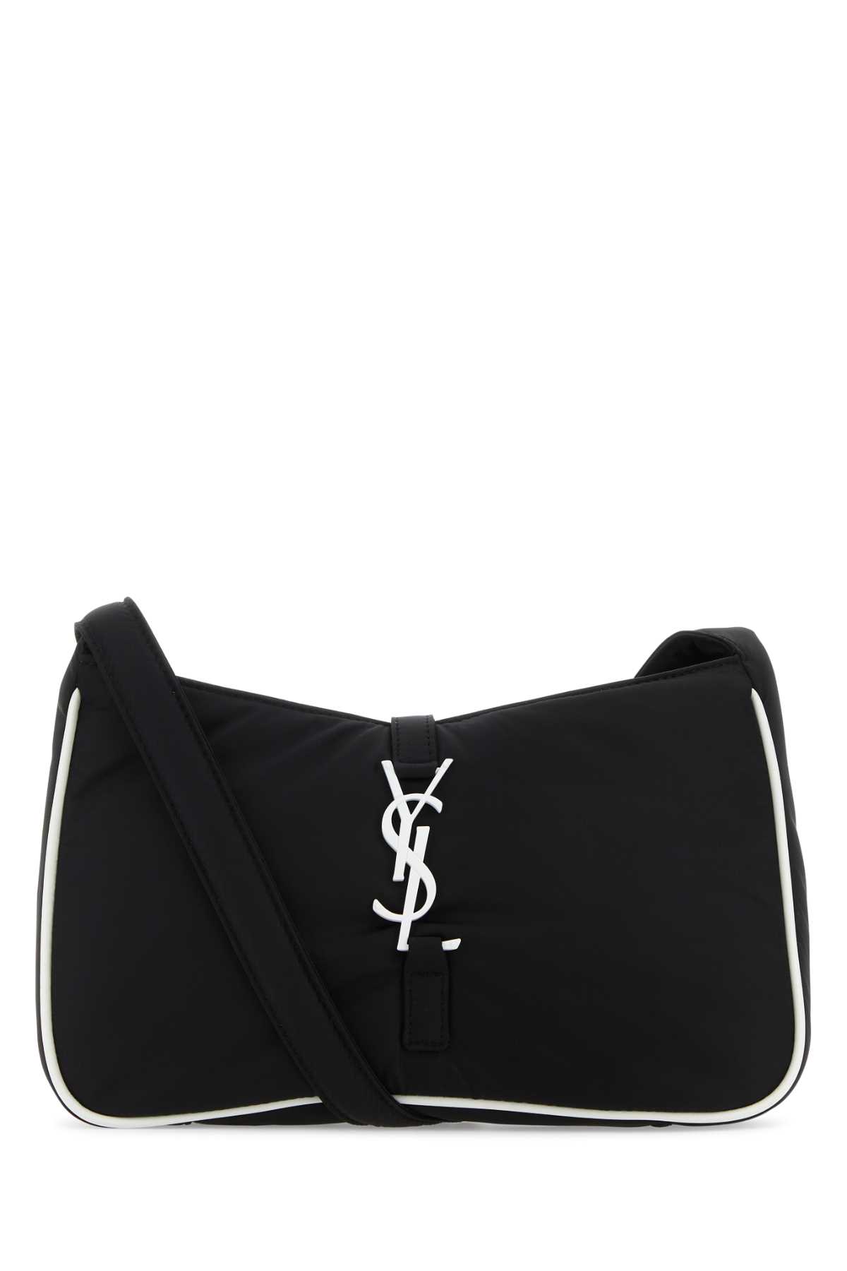 SAINT LAURENT BLACK ECONYLÂ® LE 5 Ã 7 SHOULDER BAG 