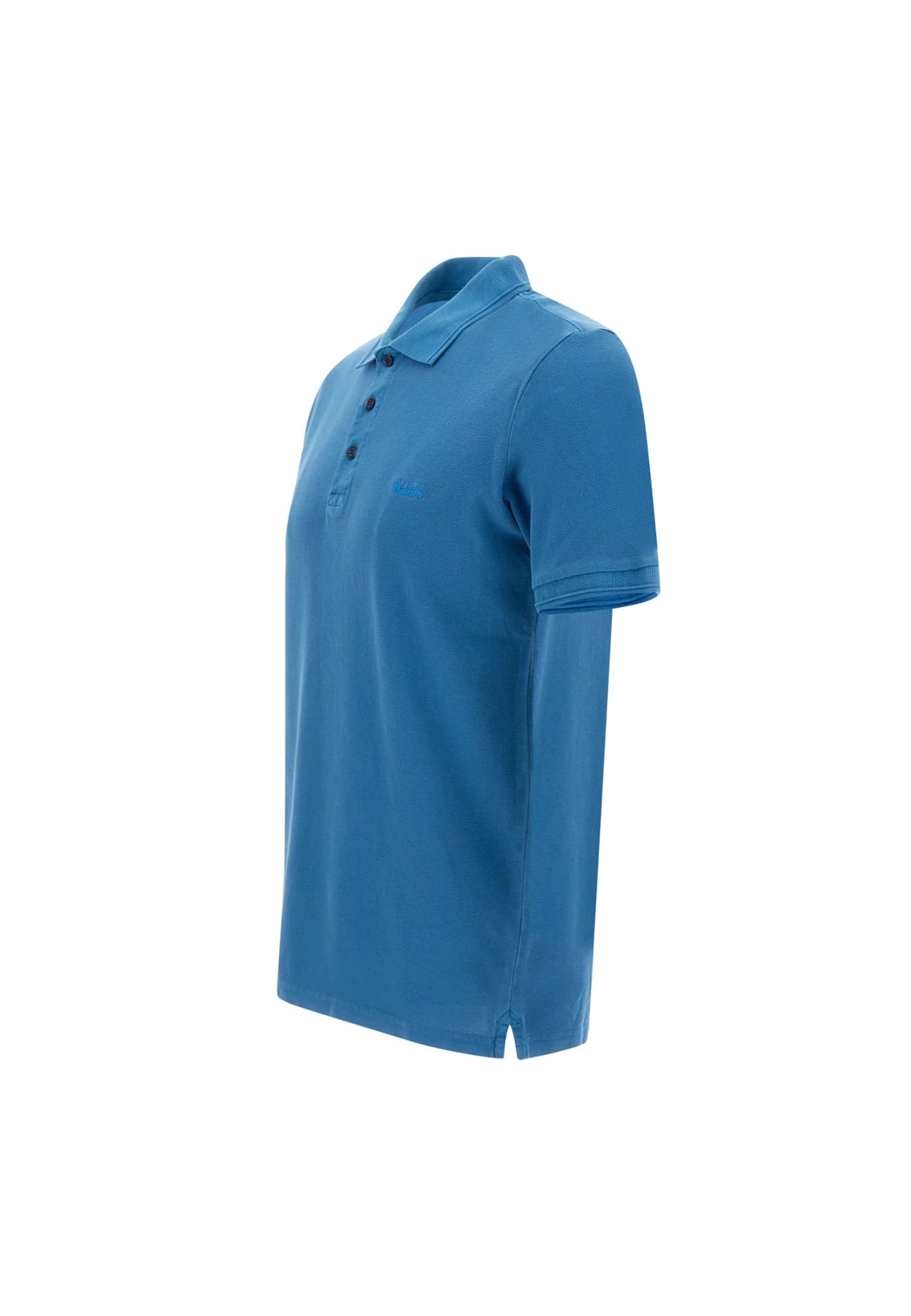 Shop Woolrich Mackinack Cotton Piquet Polo Shirt In Royal Blue