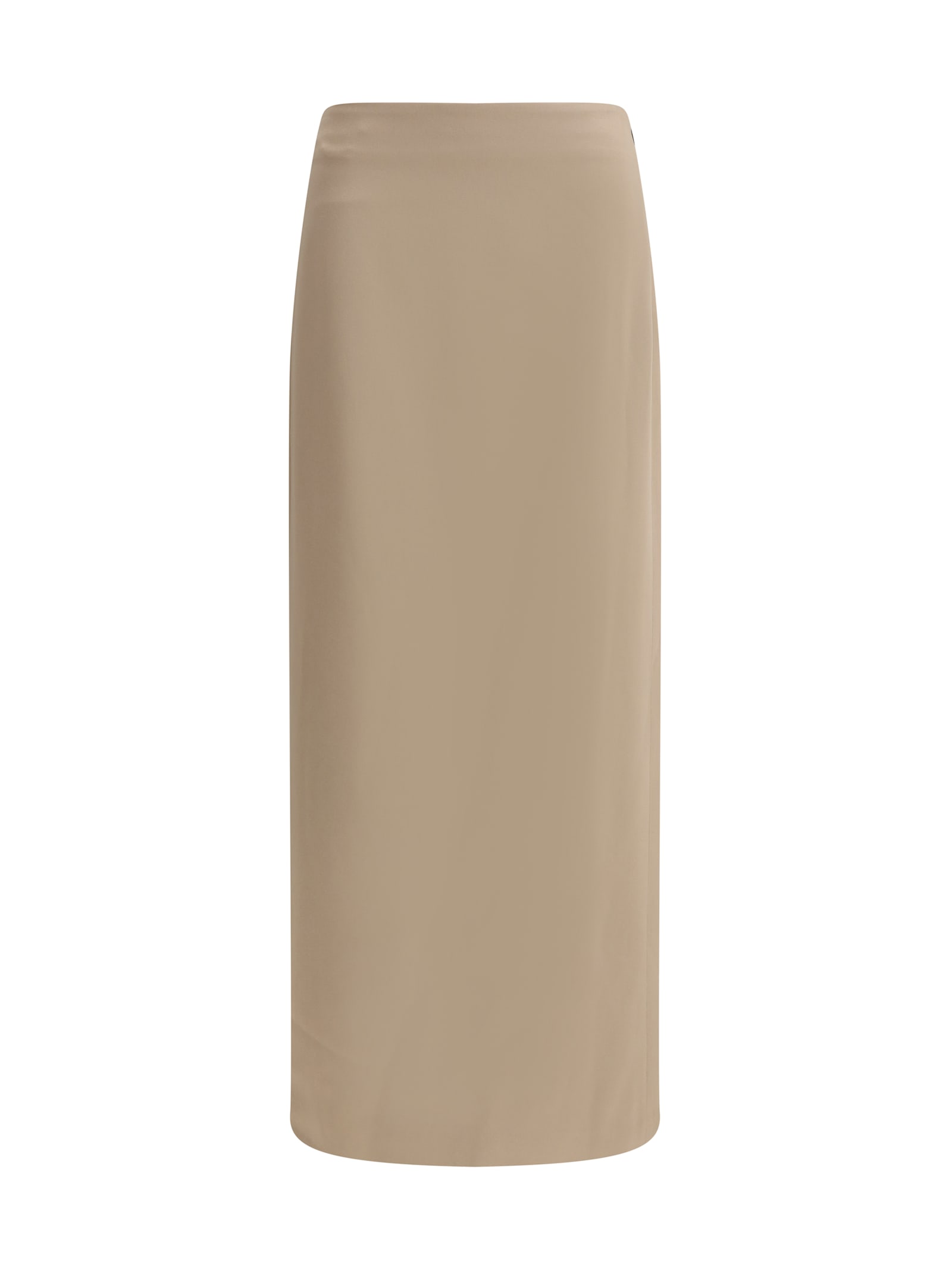 Brunello Cucinelli Women Satin Midi Skirt In White