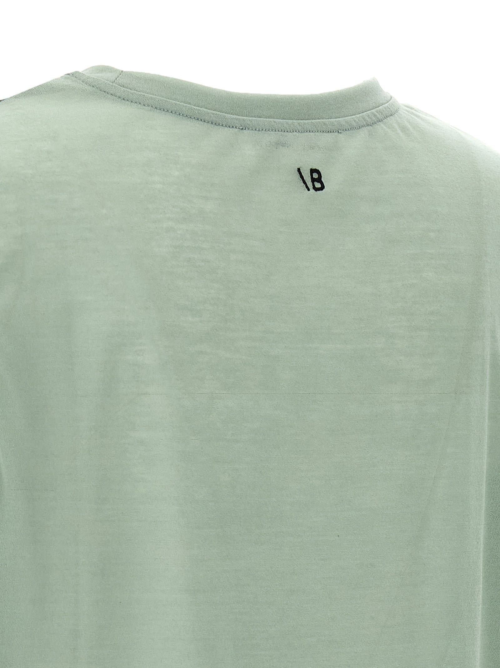 Victoria Beckham Embroidered Logo Sleeveless Crew Neck Top In Green