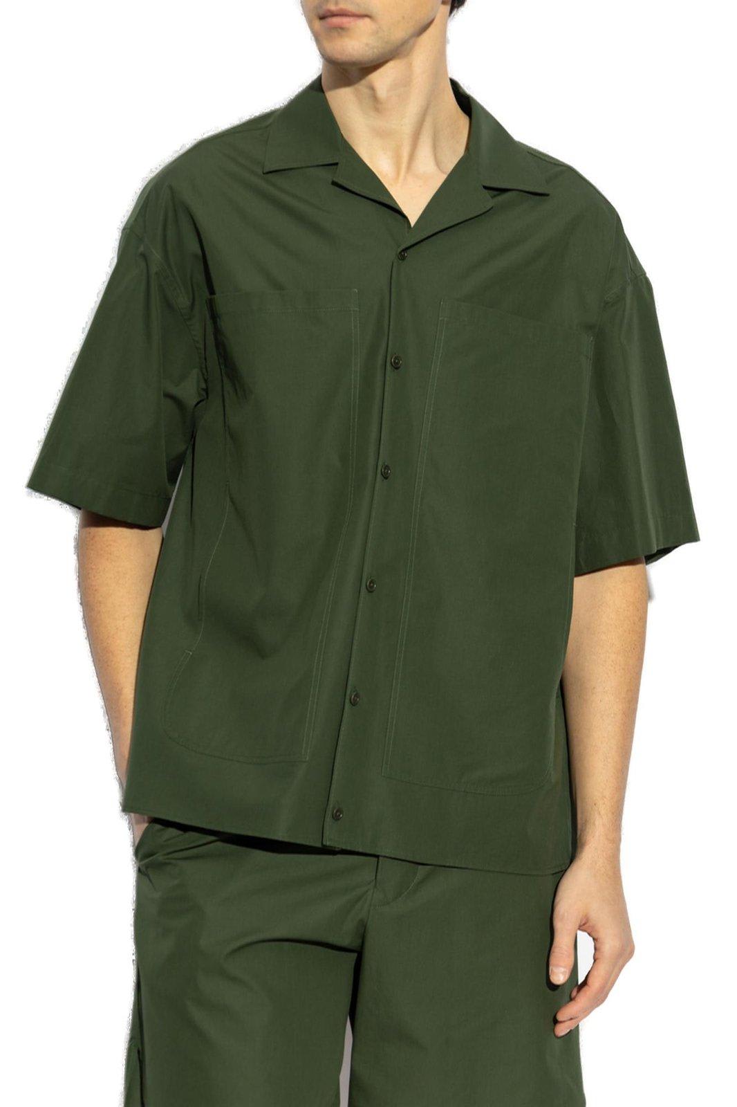 Fendi Short Sleeved Buttoned Shirt In Jungle