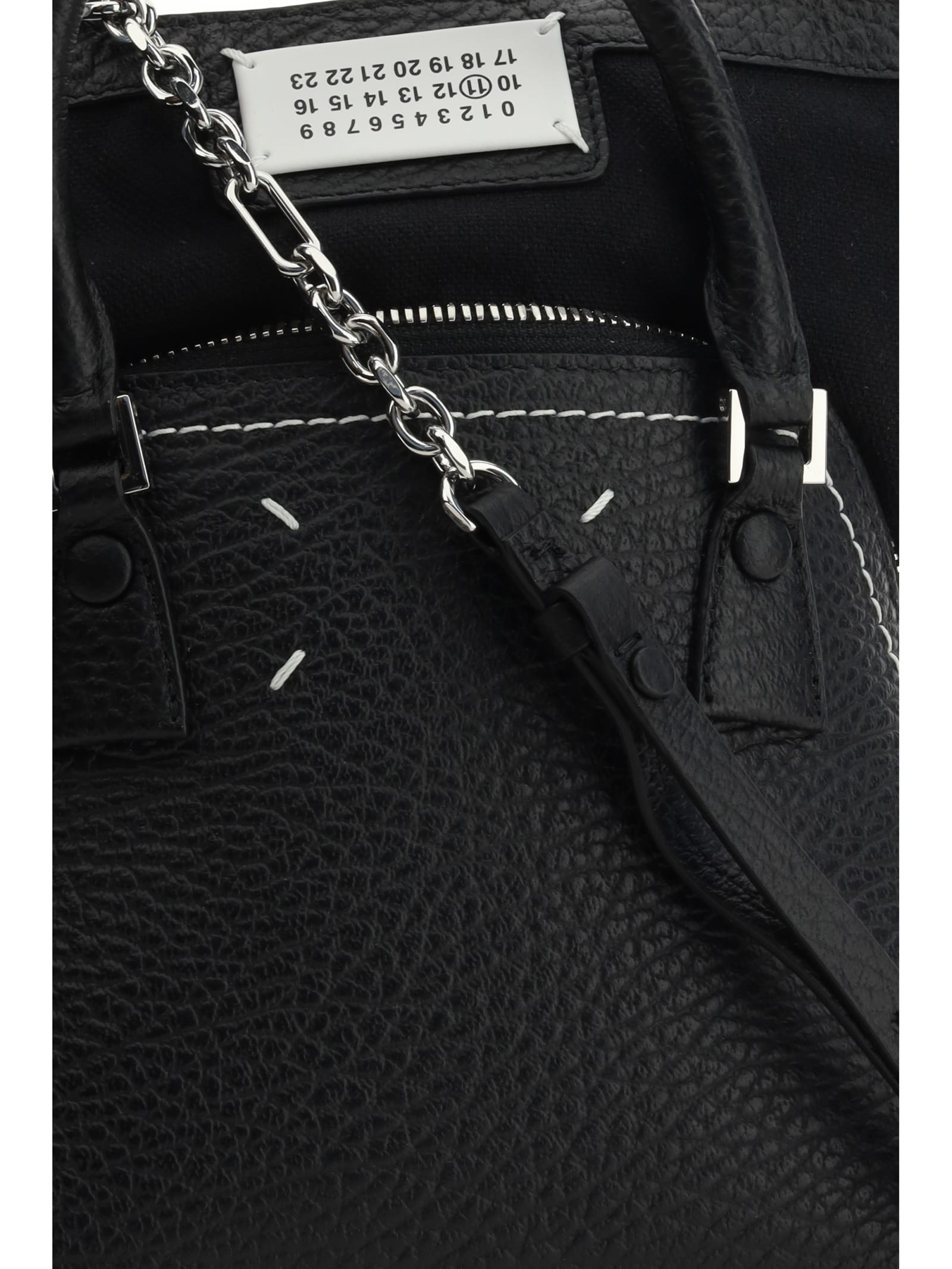 Shop Maison Margiela 5ac Handbag In Black