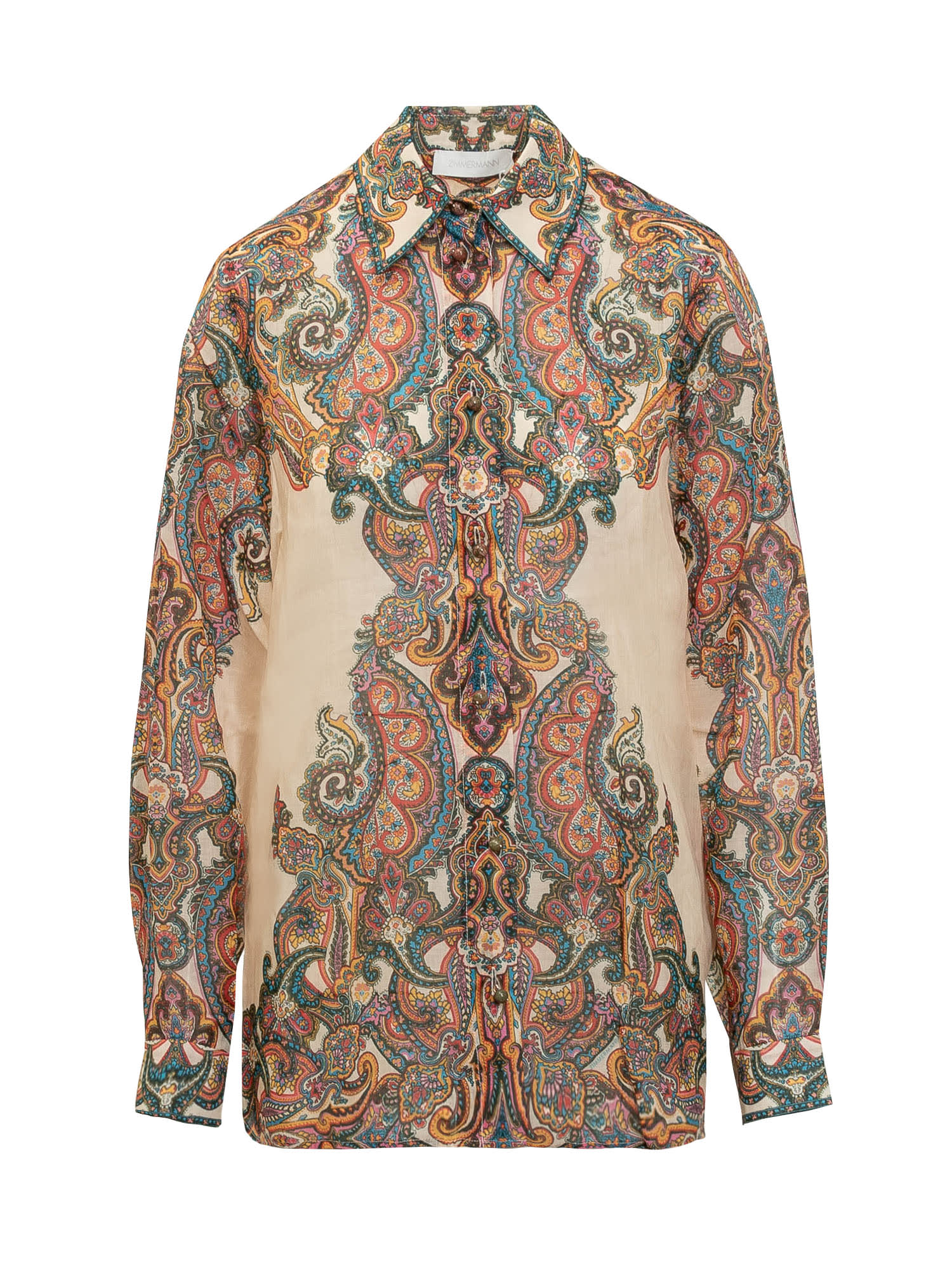 Ottie Oversize Multi Paisley Shirt