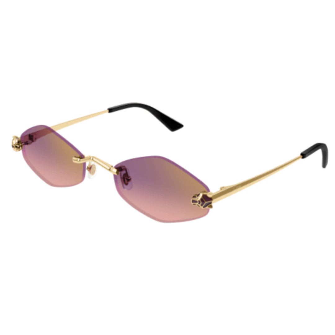 Cartier Ct0433s004 Gold Gold Violet