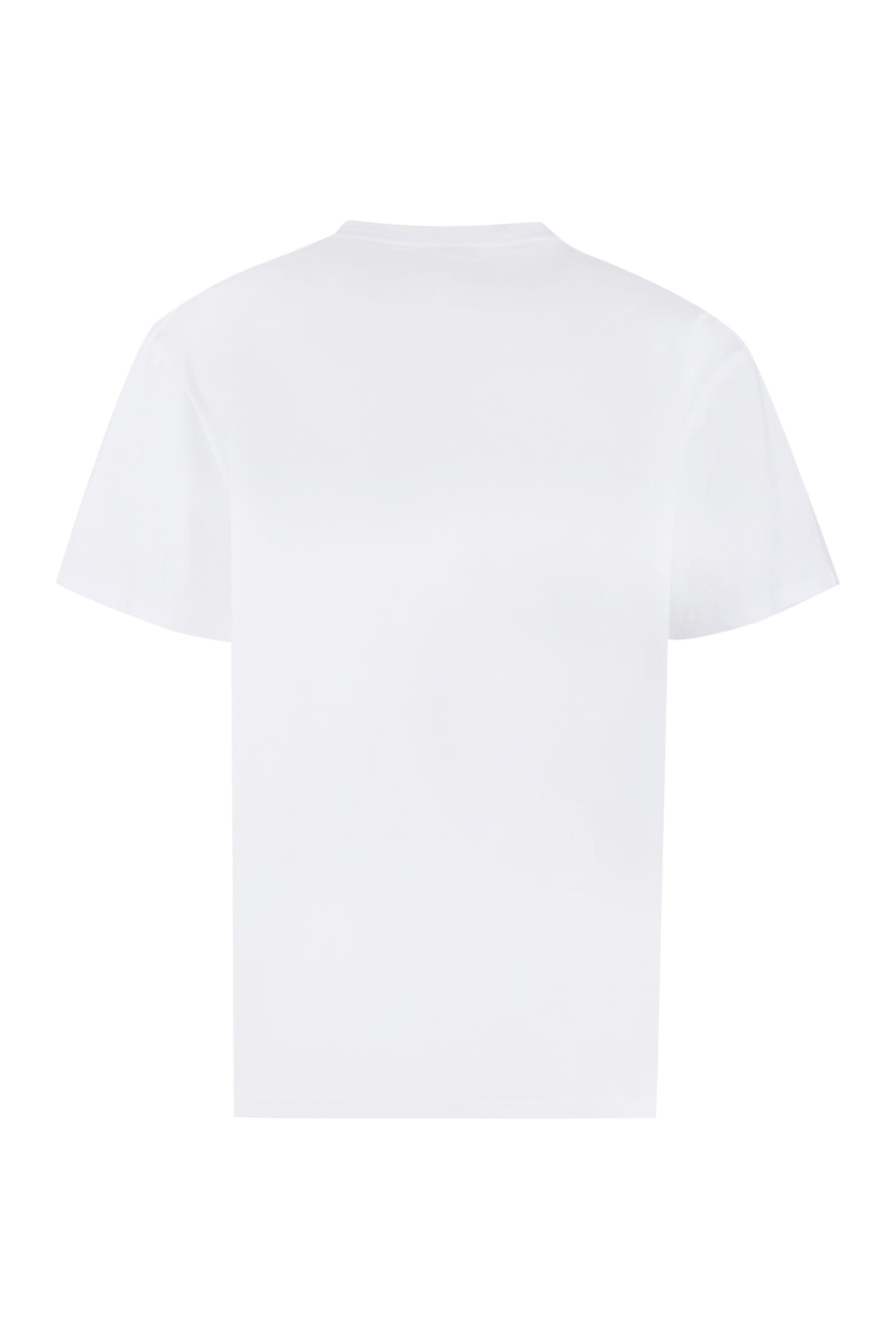 Shop Alexander Mcqueen Logo Cotton T-shirt In White