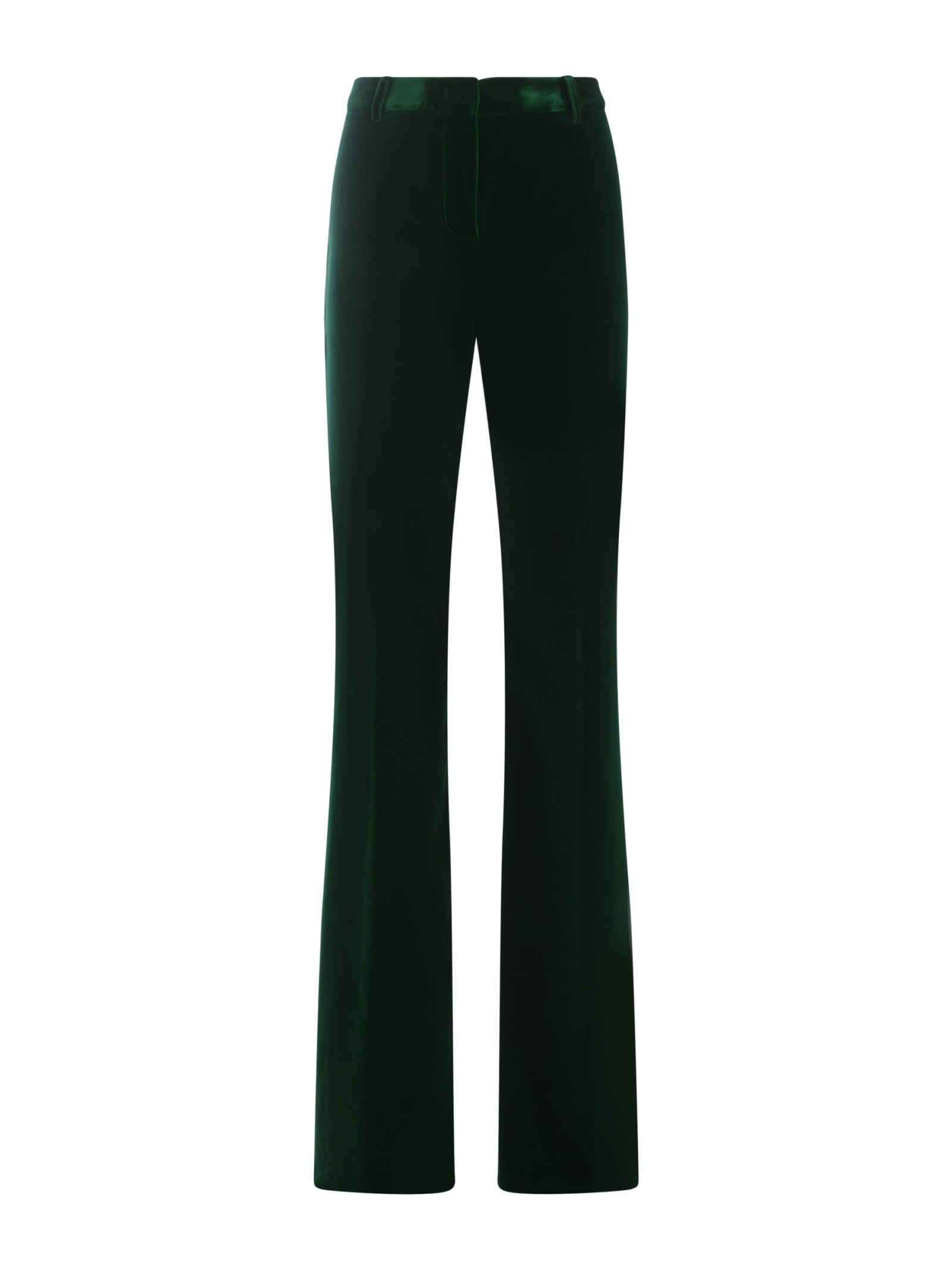 Etro Trousers  In Velvet In Green
