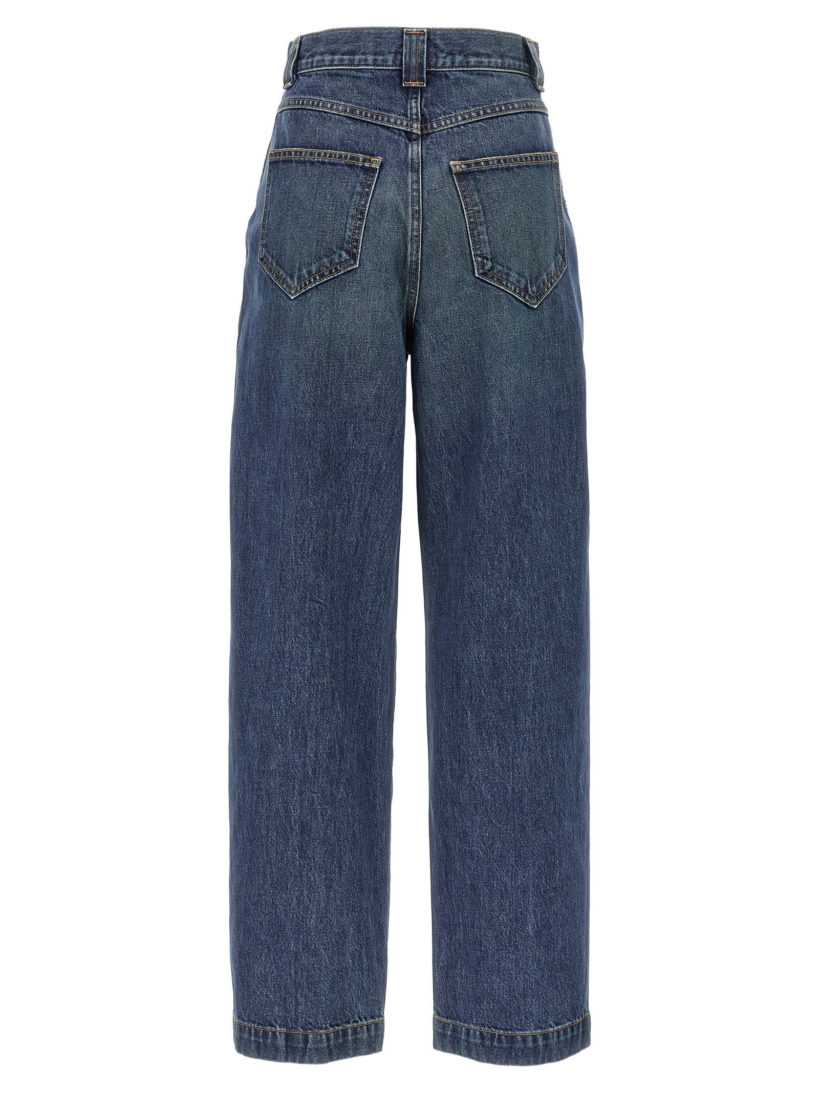 Shop Khaite Hewitt Jeans In Blue