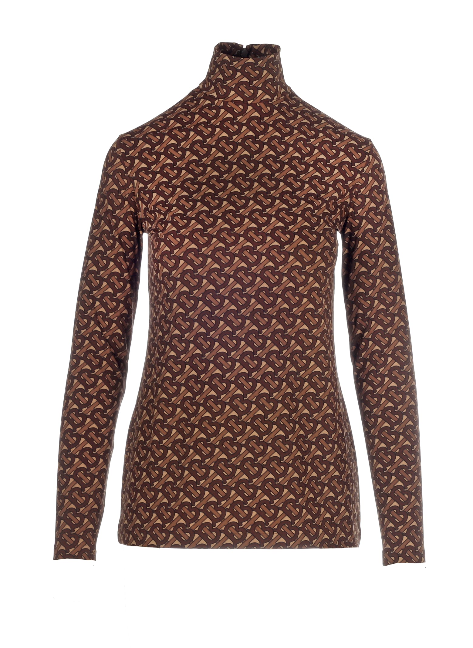 Burberry Turtleneck Sweater In Bridle Brown